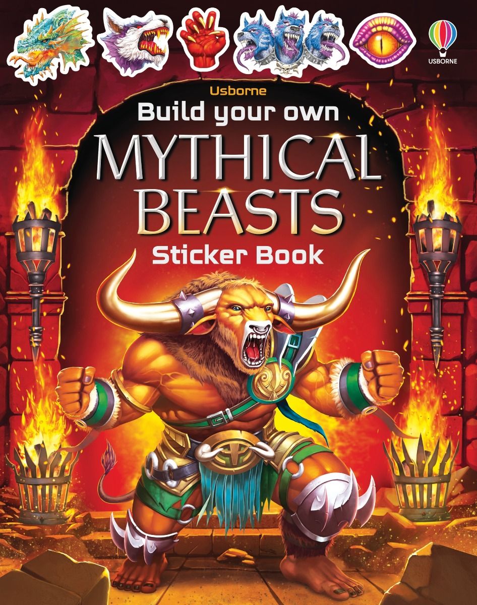 Carte pentru copii, Usborne, Build Your Own Mythical Beasts, 5+ ani