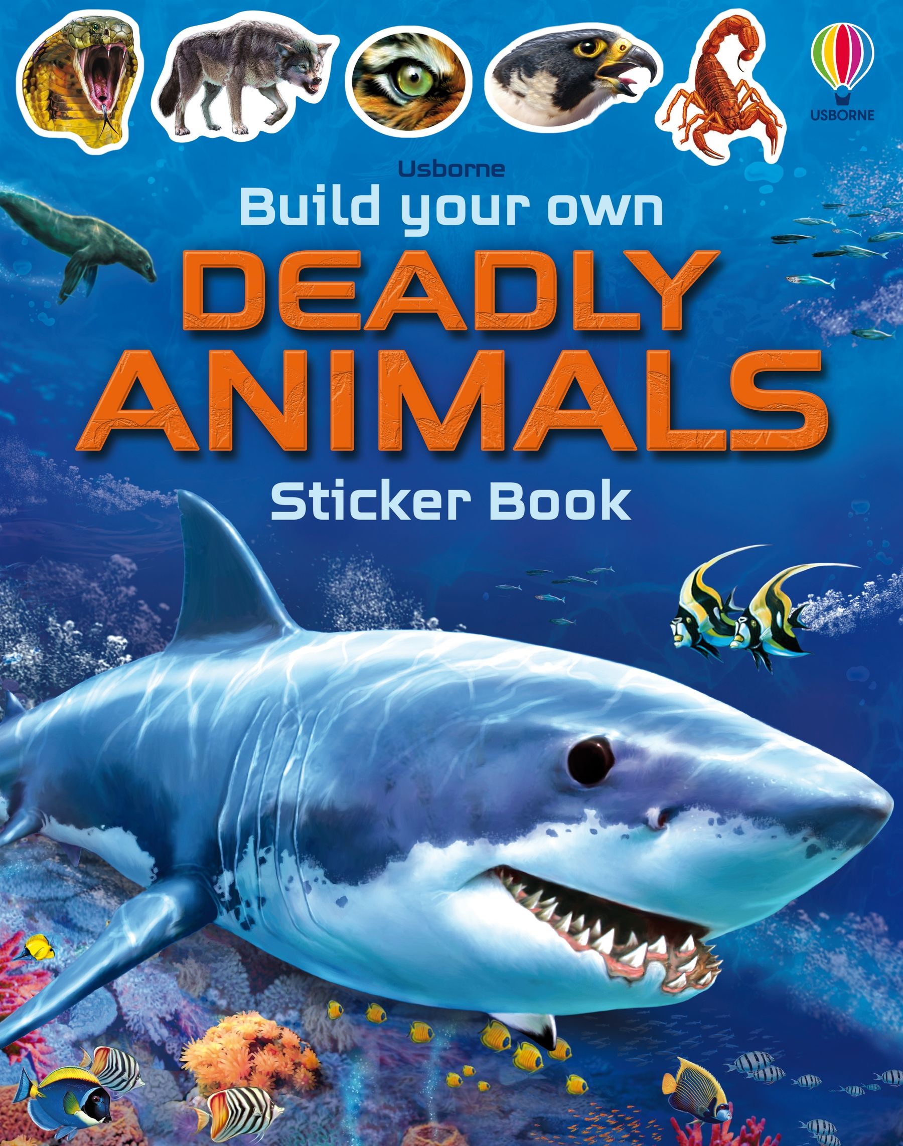 Carte pentru copii, Usborne, Build Your Own Deadly Animals, 5+ ani