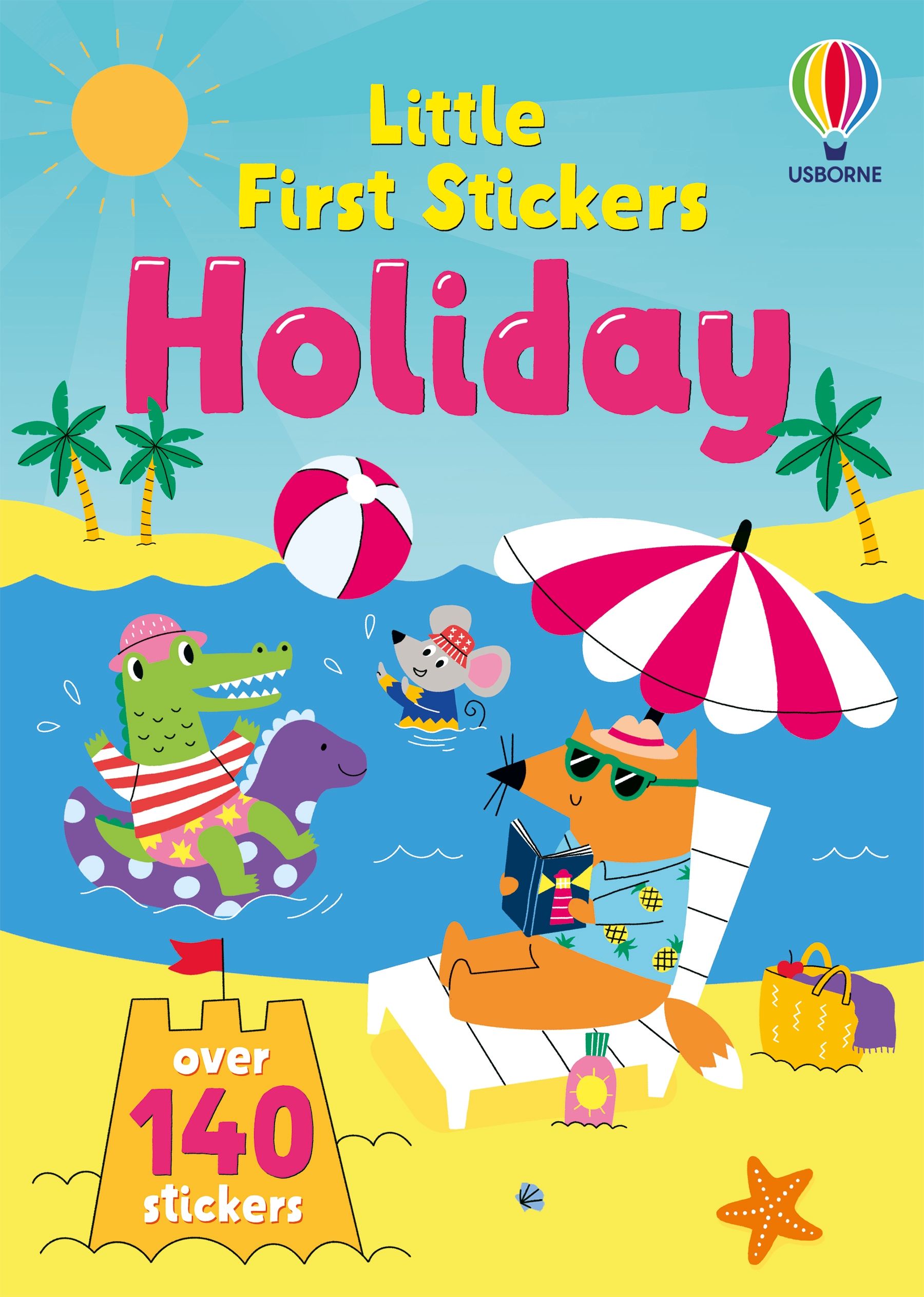 Carte cu stickere, Little first stickers holiday, Usborne + 1 an