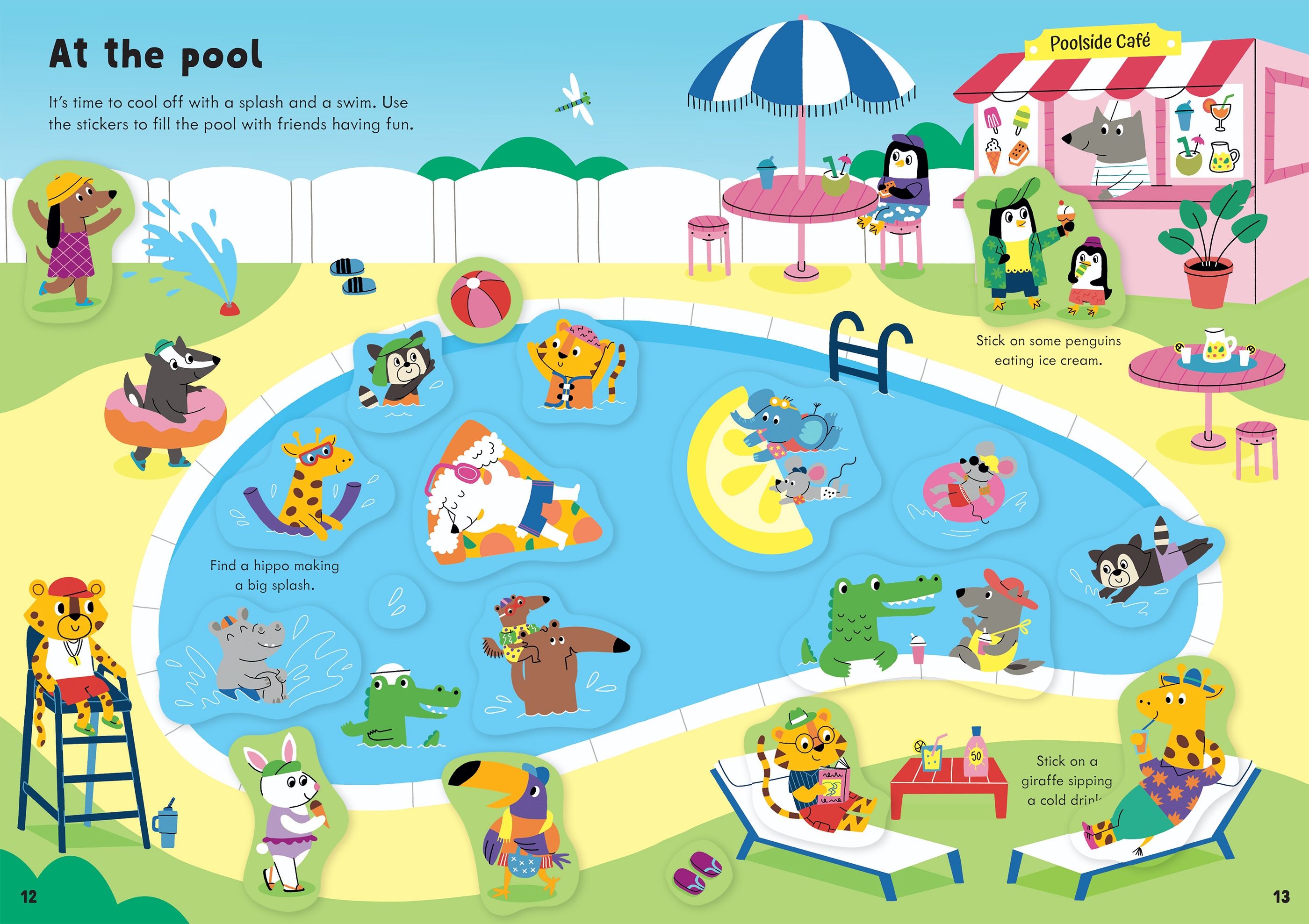 Carte cu stickere, Little first stickers holiday, Usborne + 1 an