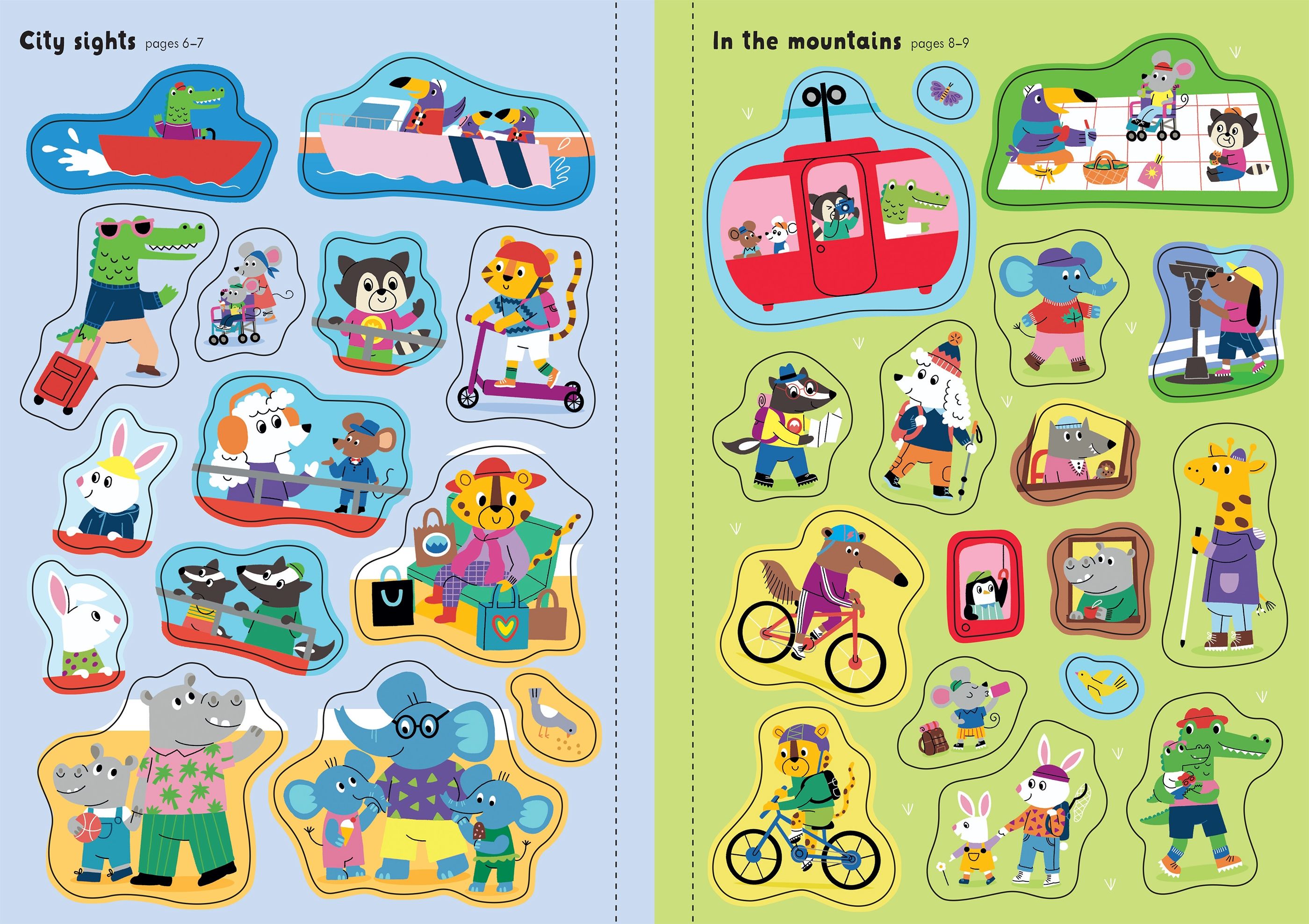 Carte cu stickere, Little first stickers holiday, Usborne + 1 an