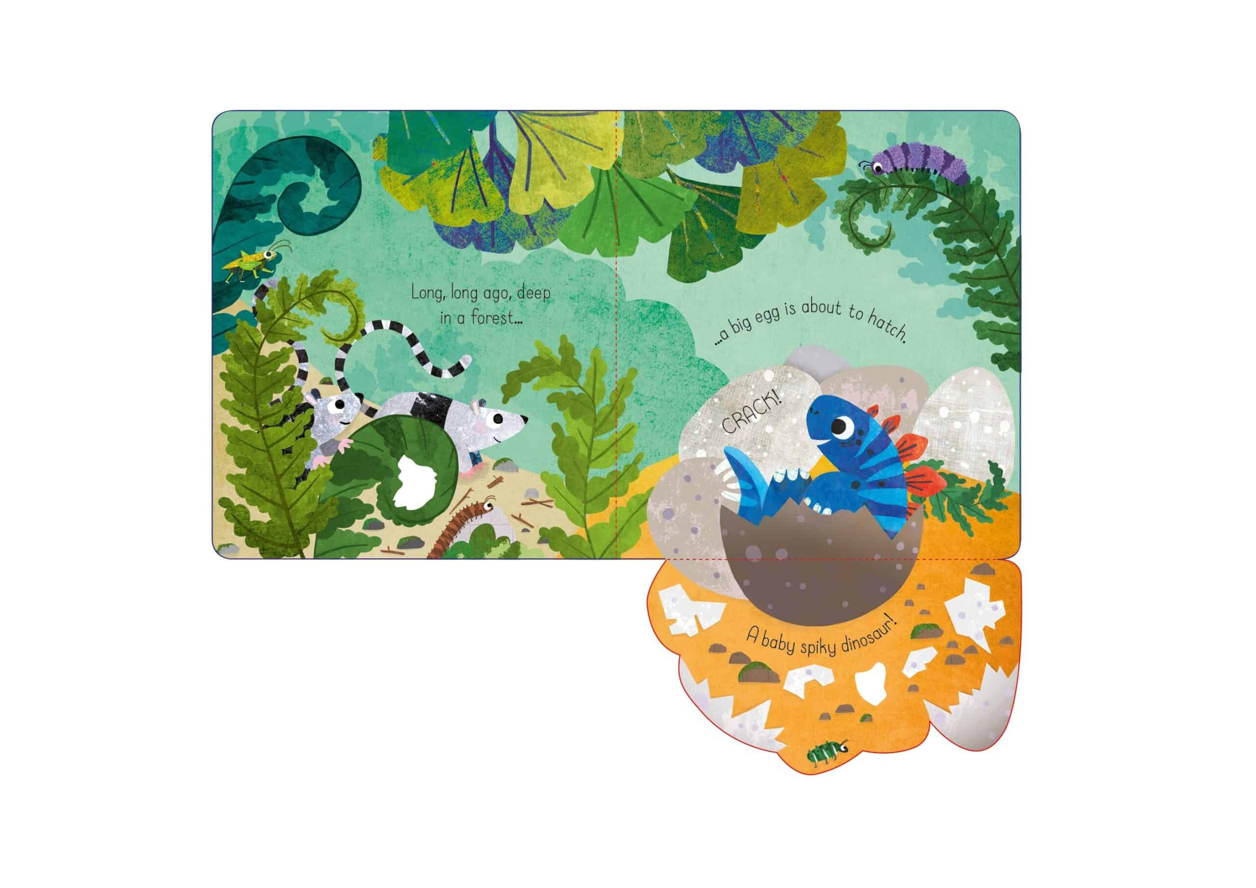 Carte pentru copii - Little lift and look Spiky Dinosaur