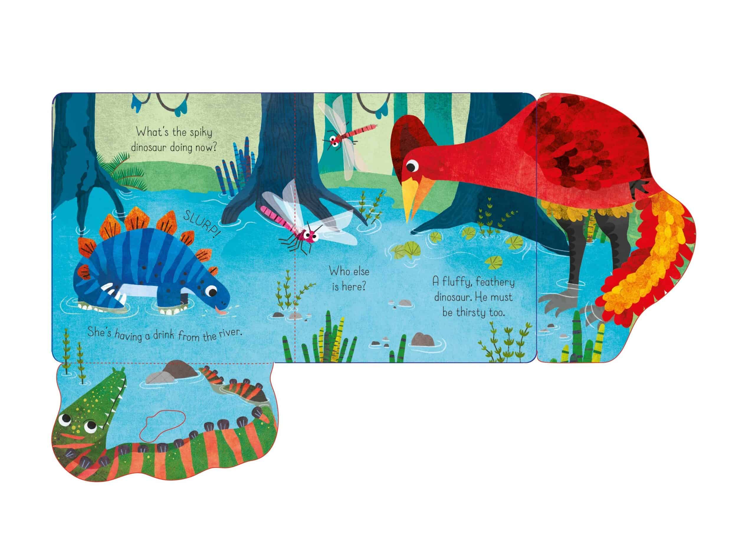 Carte pentru copii - Little lift and look Spiky Dinosaur