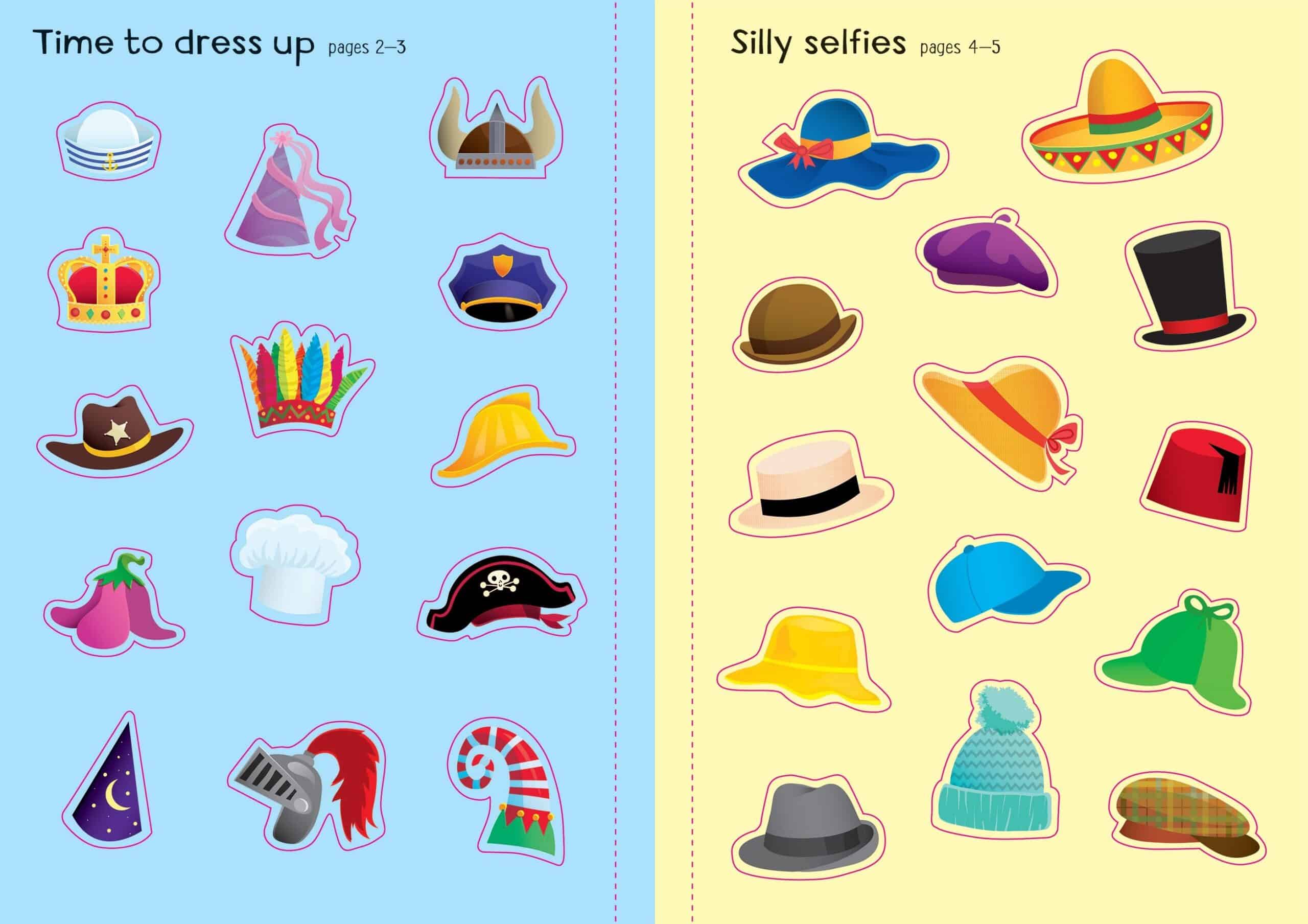 Carte pentru copii - Little First Stickers Funny Hats
