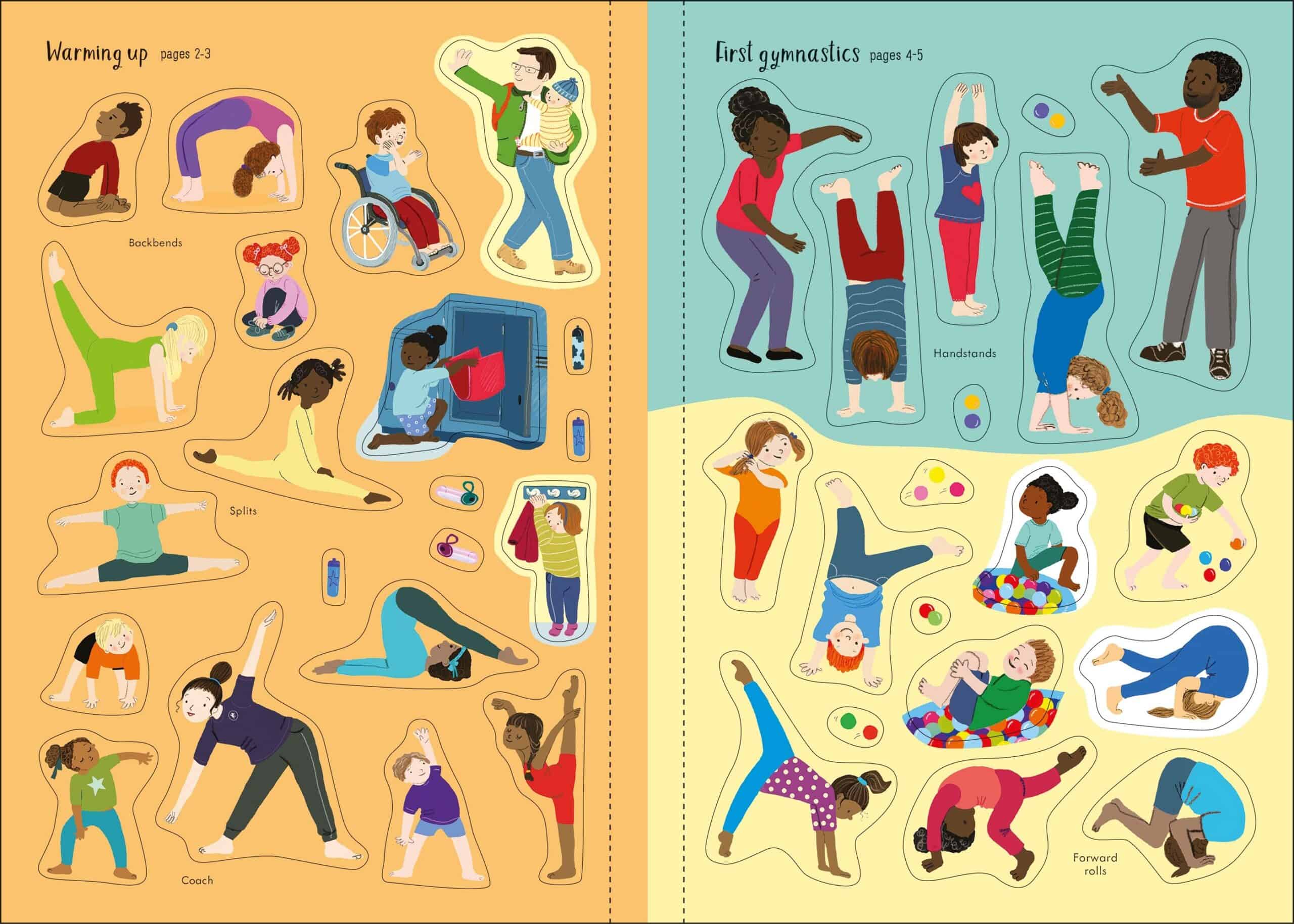 Carte pentru copii - First Sticker Book Gymnastics
