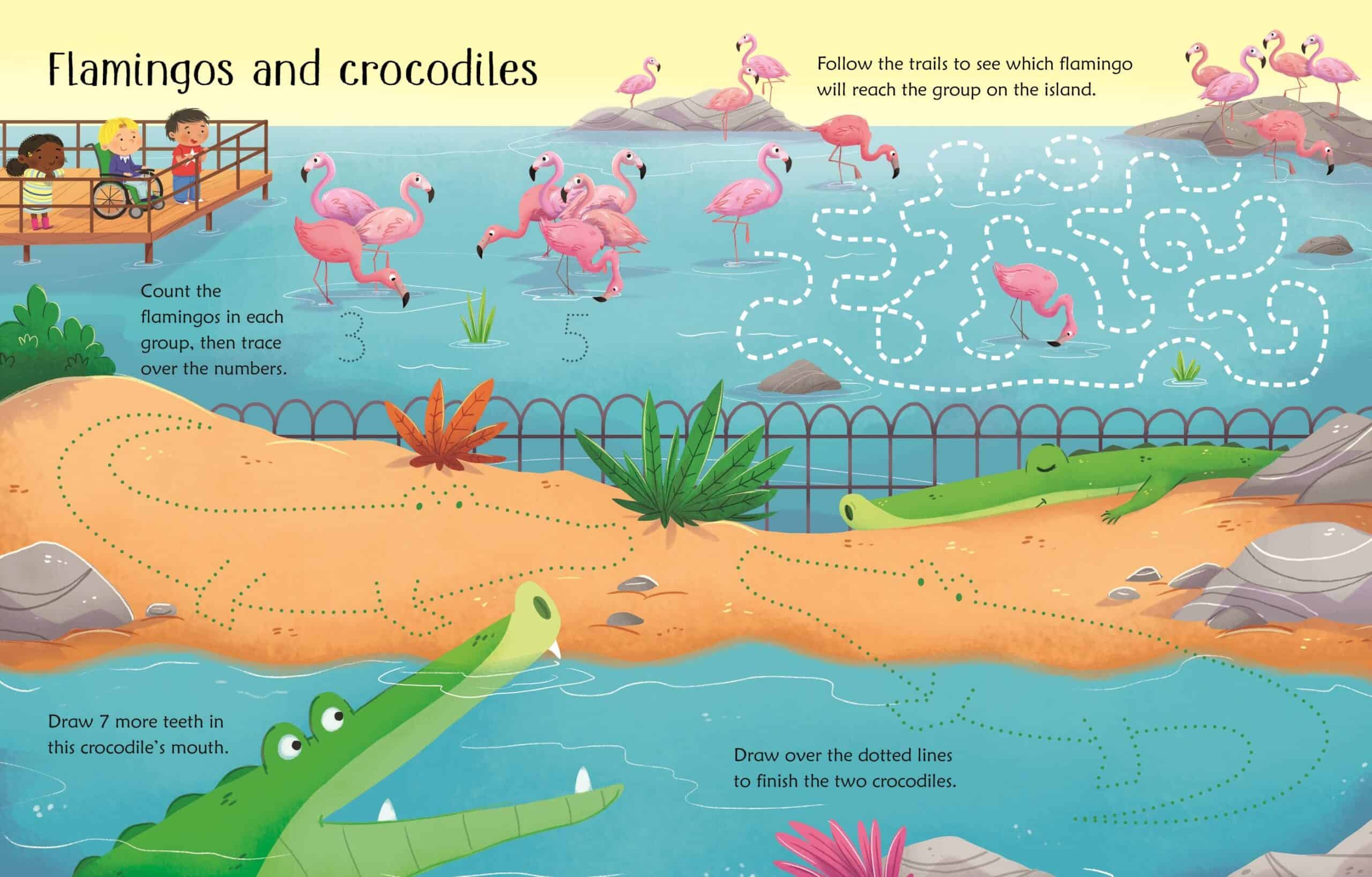 Scrie si sterge - Wipe-Clean Zoo Activities