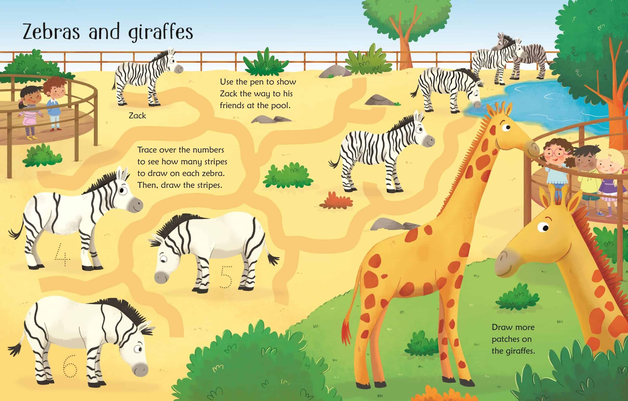 Scrie si sterge - Wipe-Clean Zoo Activities