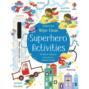 Scrie si sterge - Carte cu supereroi - Wipe-Clean Superhero Activities