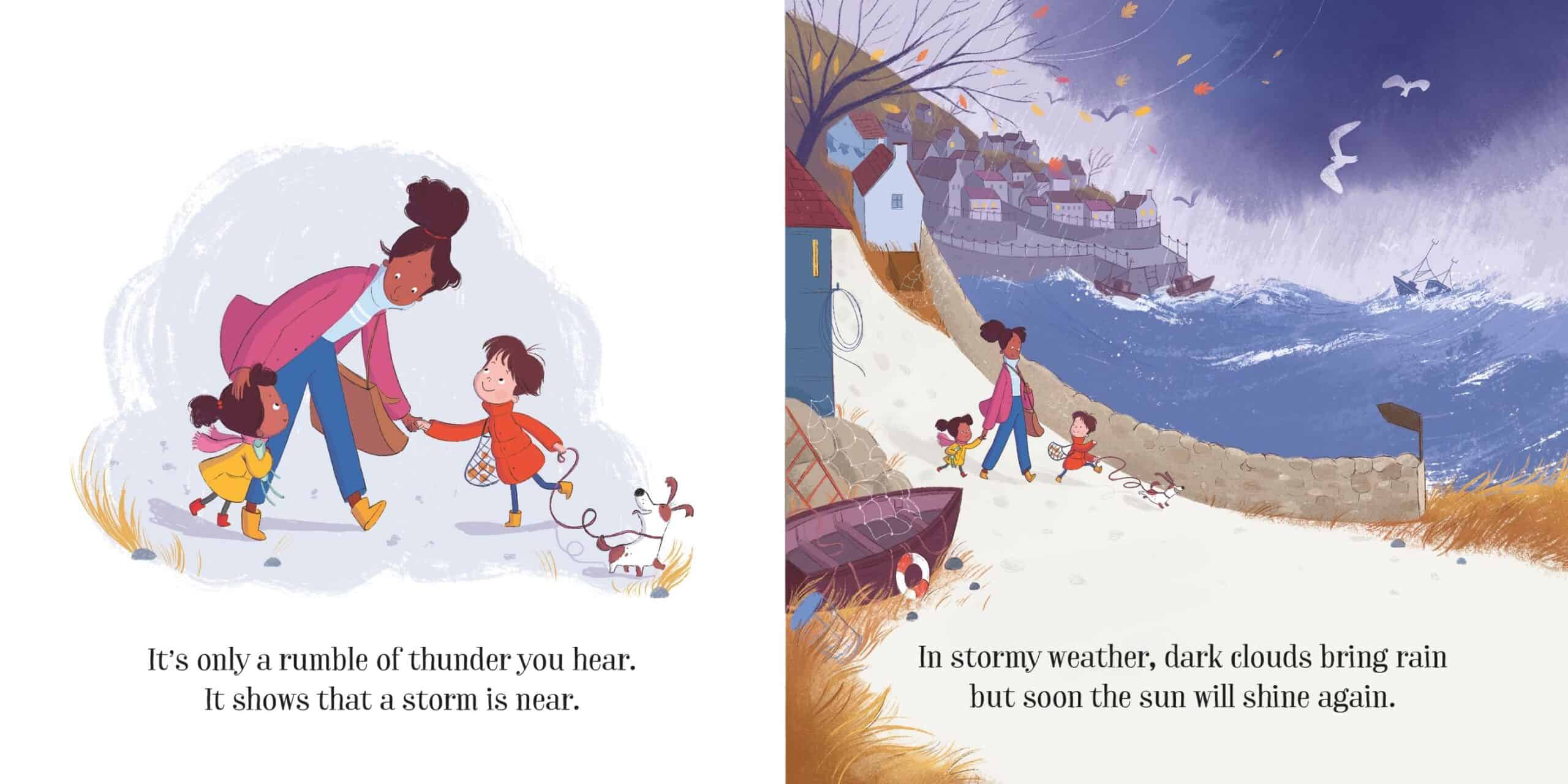 Carte pentru copii - Little Board Book: The Stormy Day