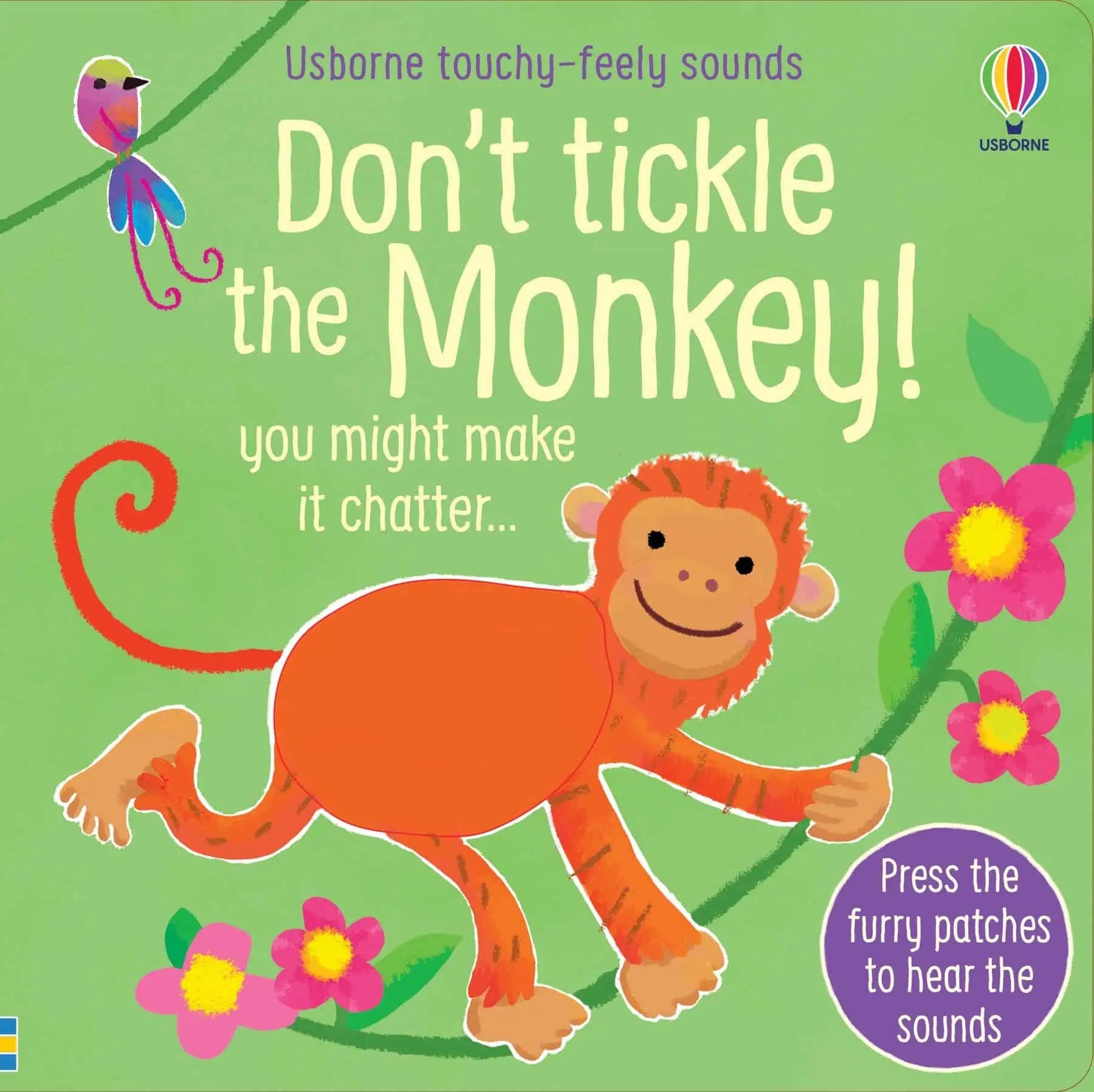 Carte pentru copii - Don't Tickle the Monkey- Carte cu senzoriala cu sunetele maimuțelor