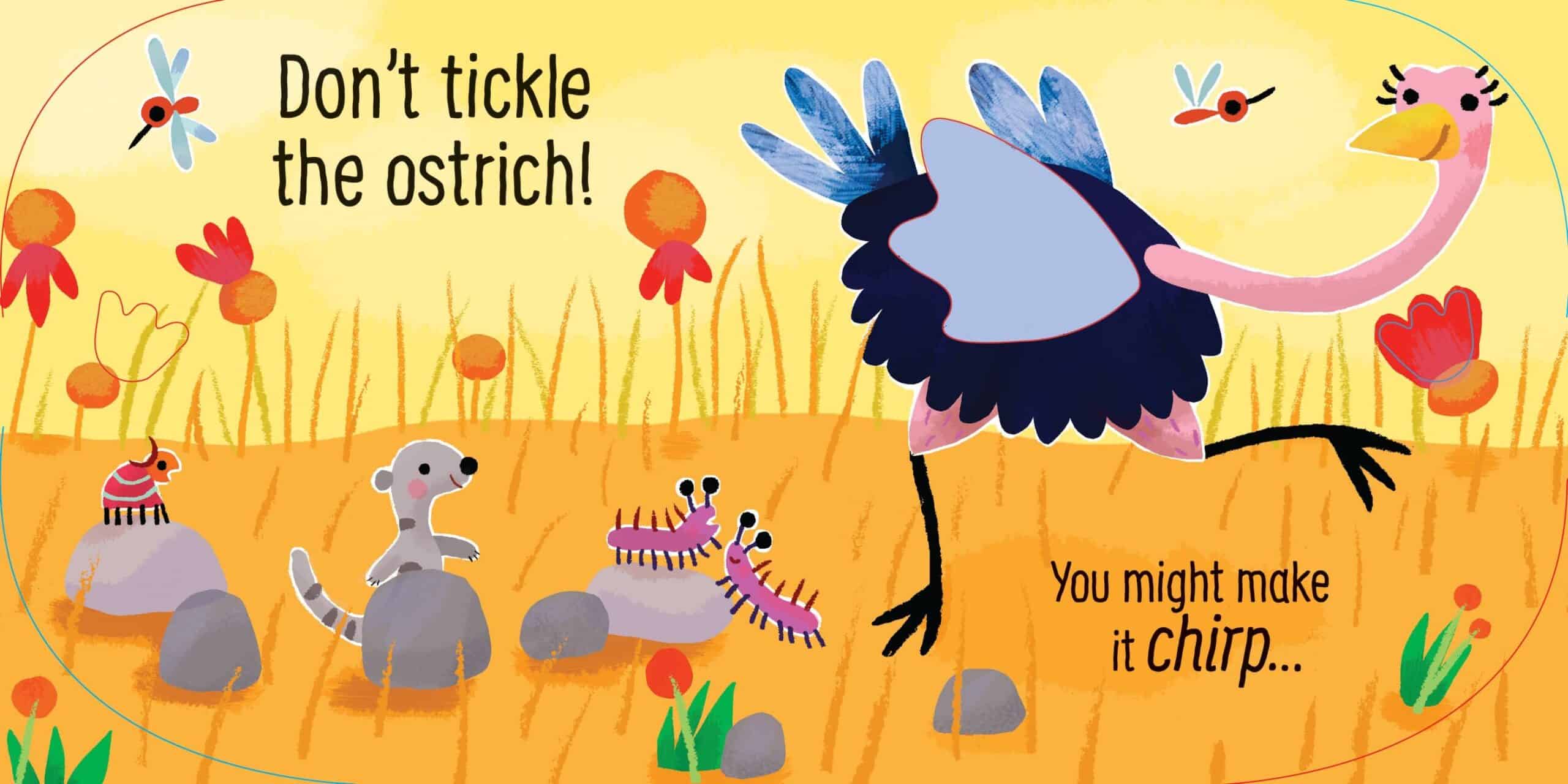 Carte pentru copii - Don't Tickle the Monkey- Carte cu senzoriala cu sunetele maimuțelor