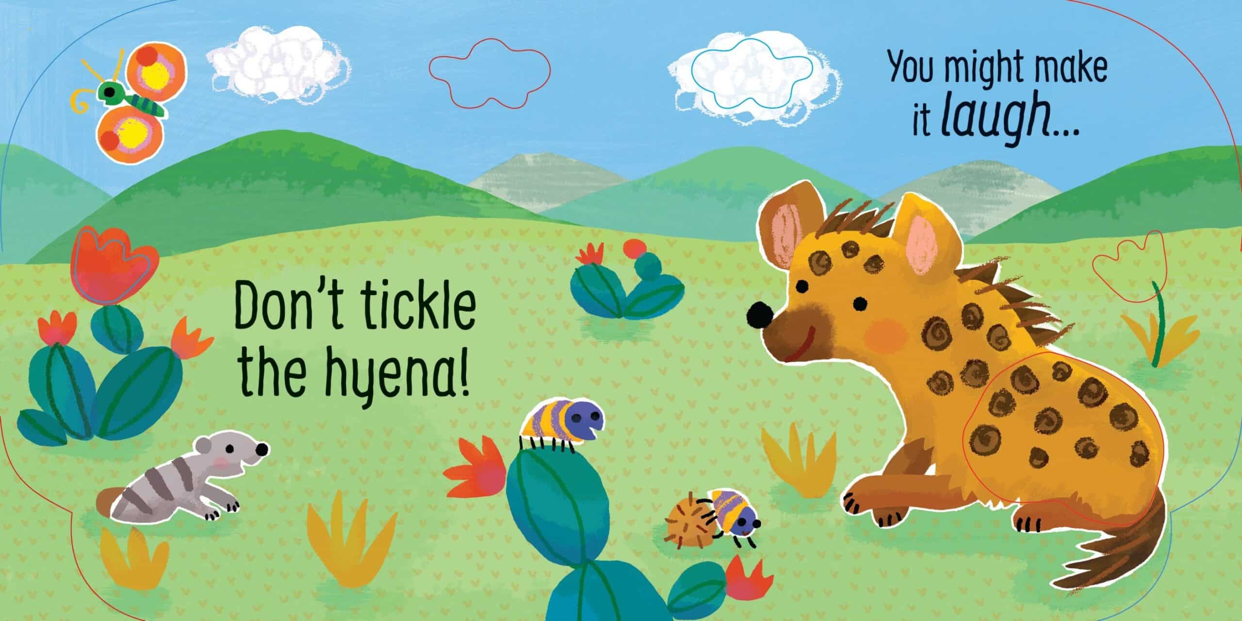 Carte pentru copii - Don't Tickle the Monkey- Carte cu senzoriala cu sunetele maimuțelor