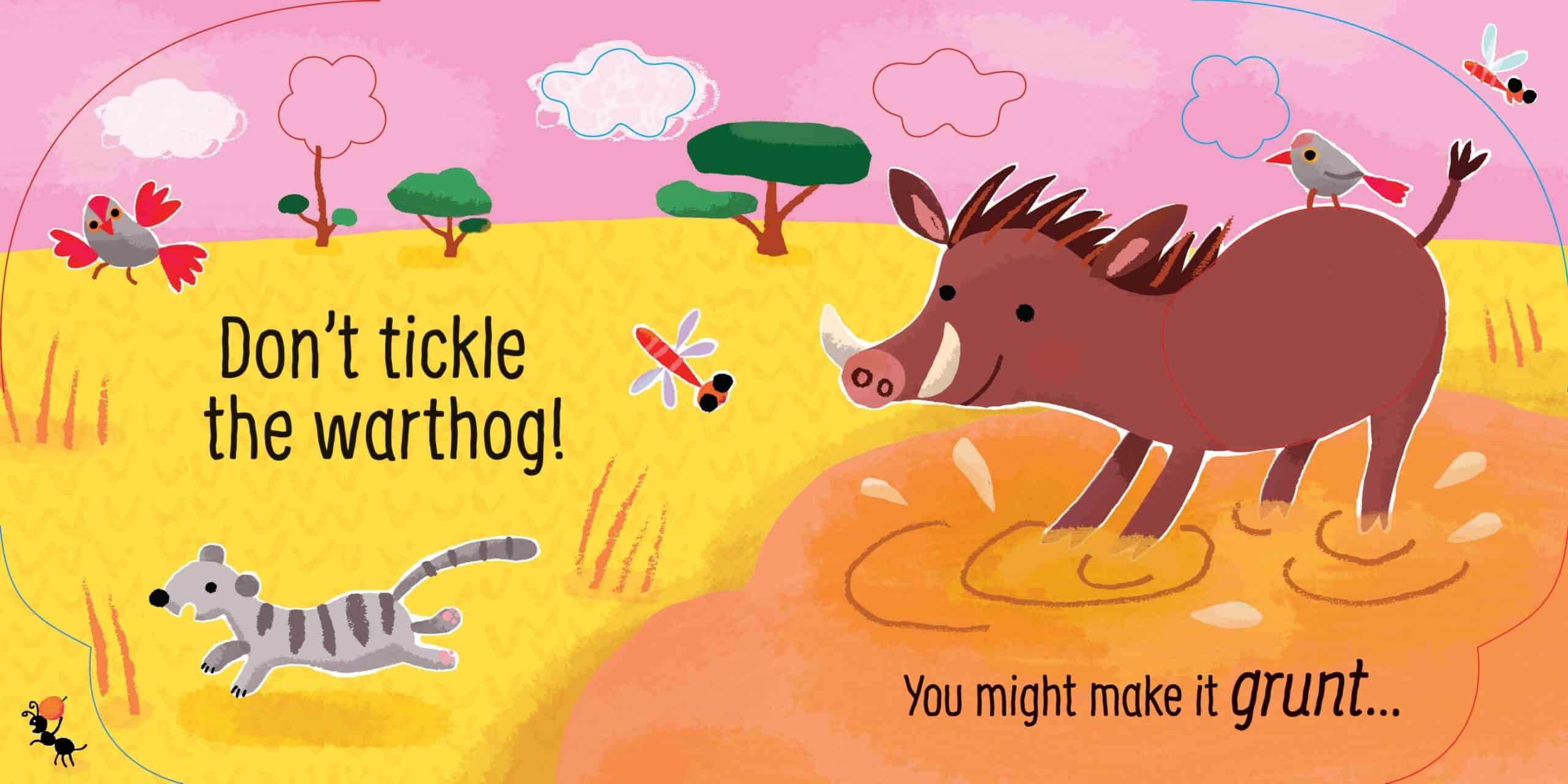 Carte pentru copii - Don't Tickle the Monkey- Carte cu senzoriala cu sunetele maimuțelor