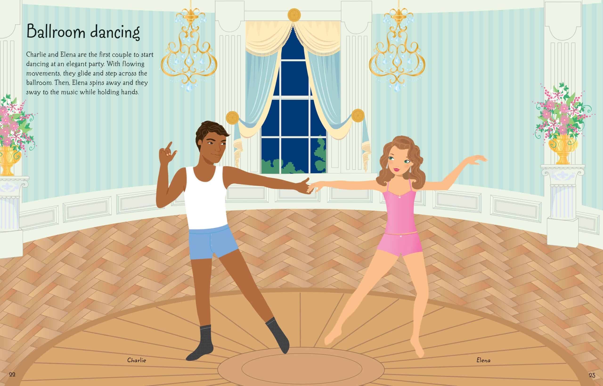 Carte pentru copii - Sticker Dolly Dressing Dancers