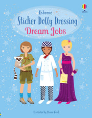 Carte pentru copii, Usborne, Sticker Dolly Dressing Dream Jobs, 5+ ani