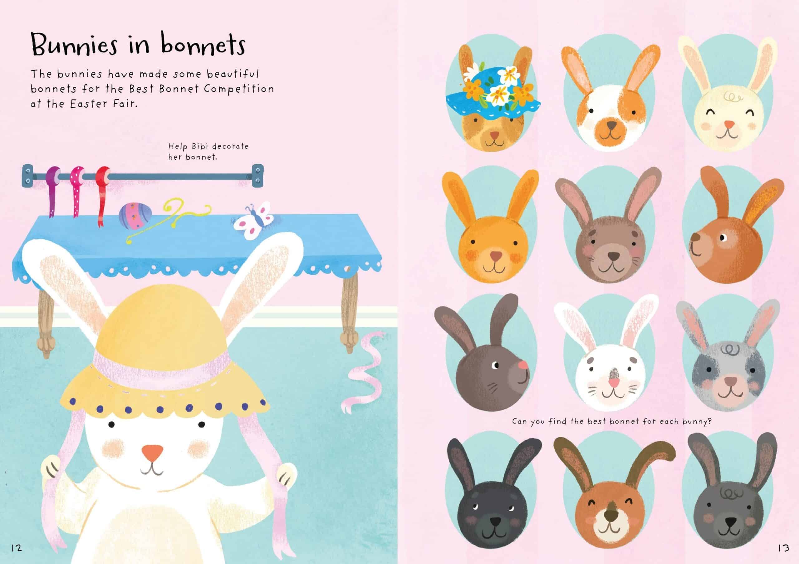 Carte pentru copii cu iepurasi - Little First Stickers Bunnies