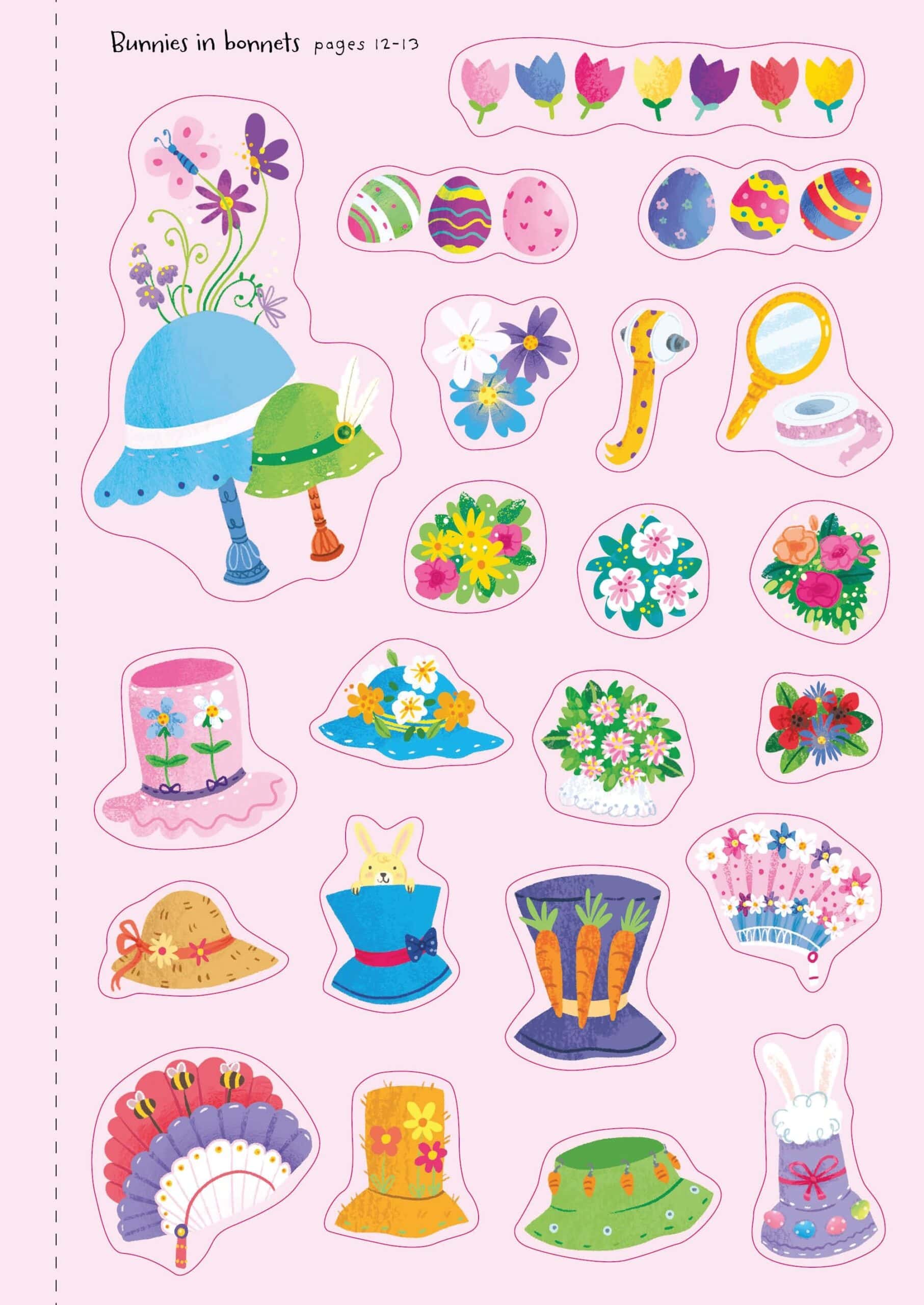 Carte pentru copii cu iepurasi - Little First Stickers Bunnies