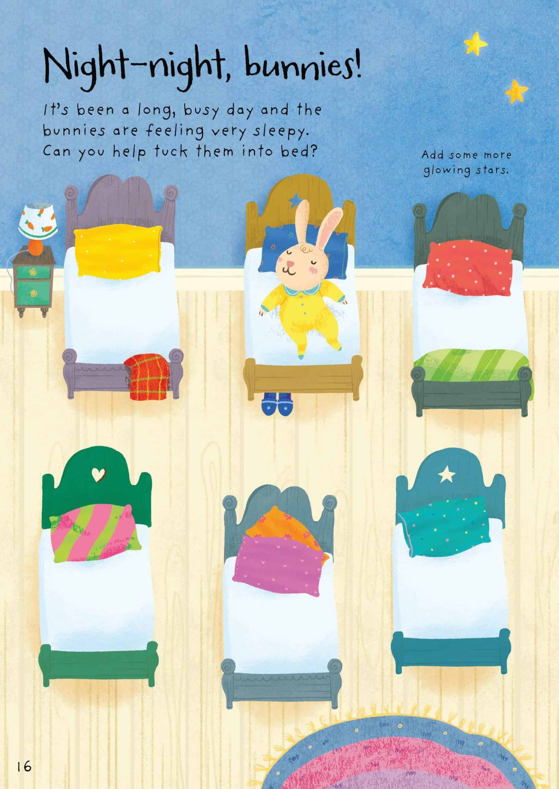 Carte pentru copii cu iepurasi - Little First Stickers Bunnies