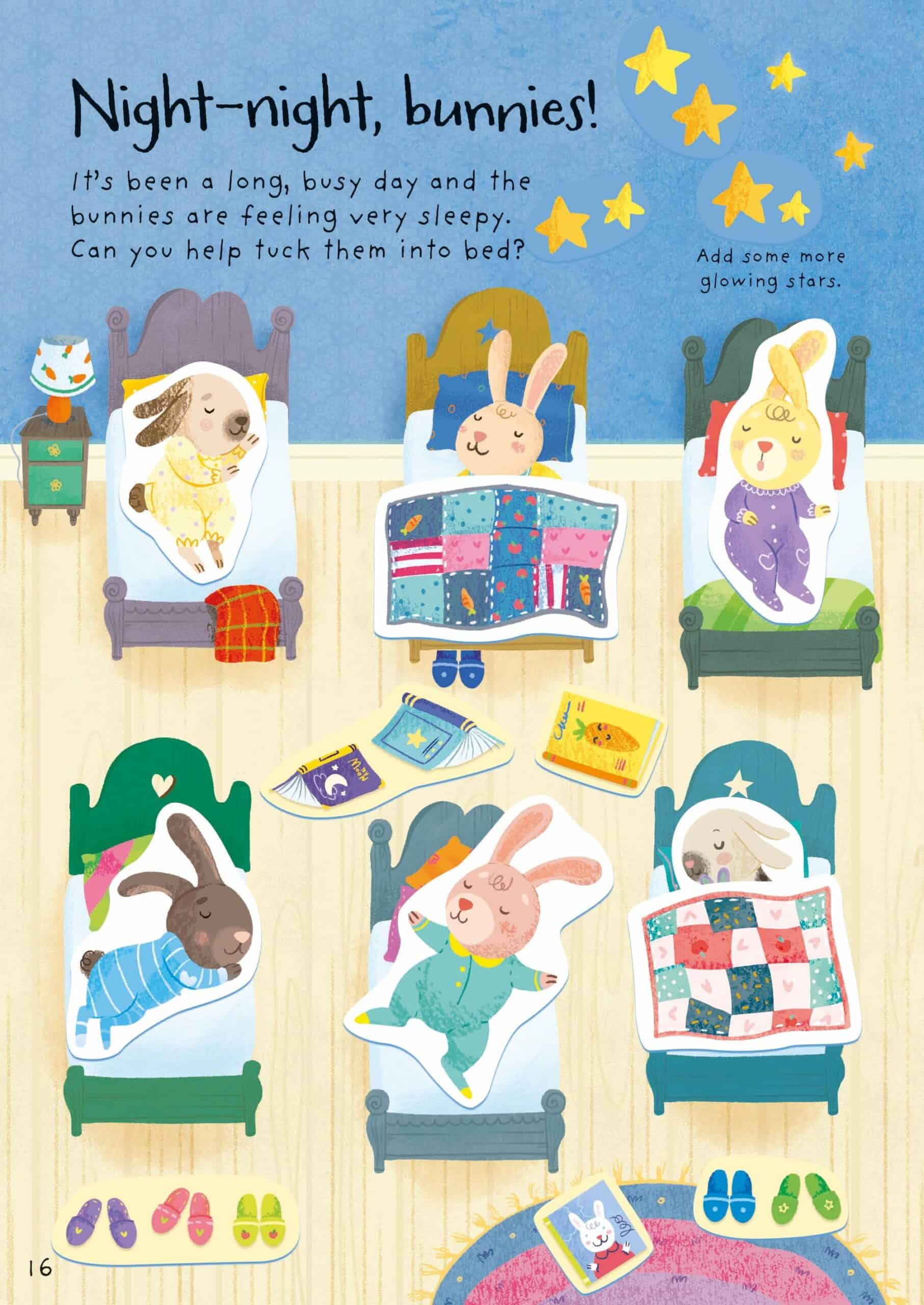 Carte pentru copii cu iepurasi - Little First Stickers Bunnies