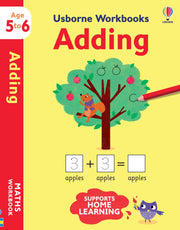 Carte pentru copii, Usborne, Workbooks Adding, 5-6 ani+