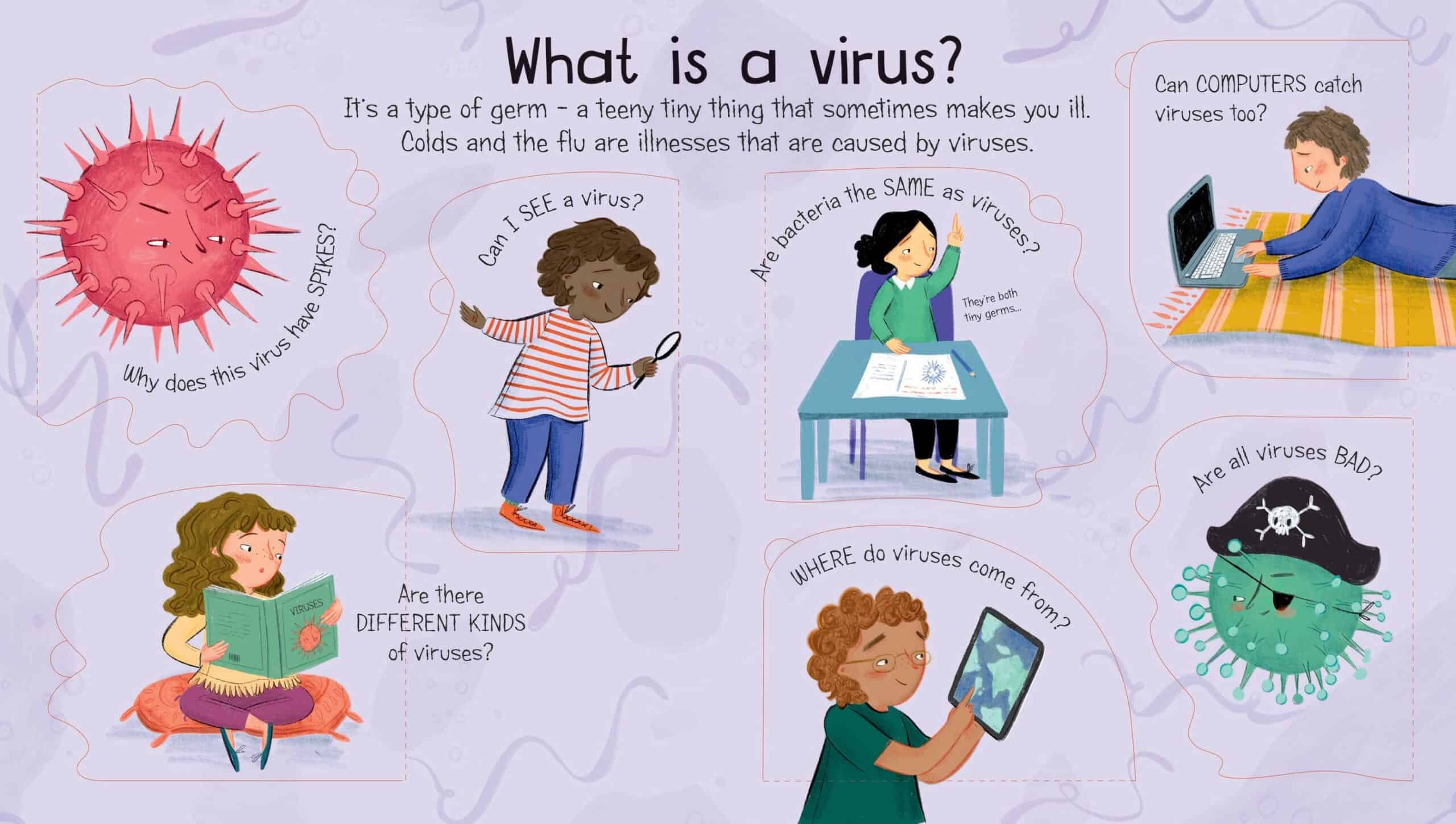 Carte pentru copii - Lift-the-Flap First Questions and Answers What is a virus?