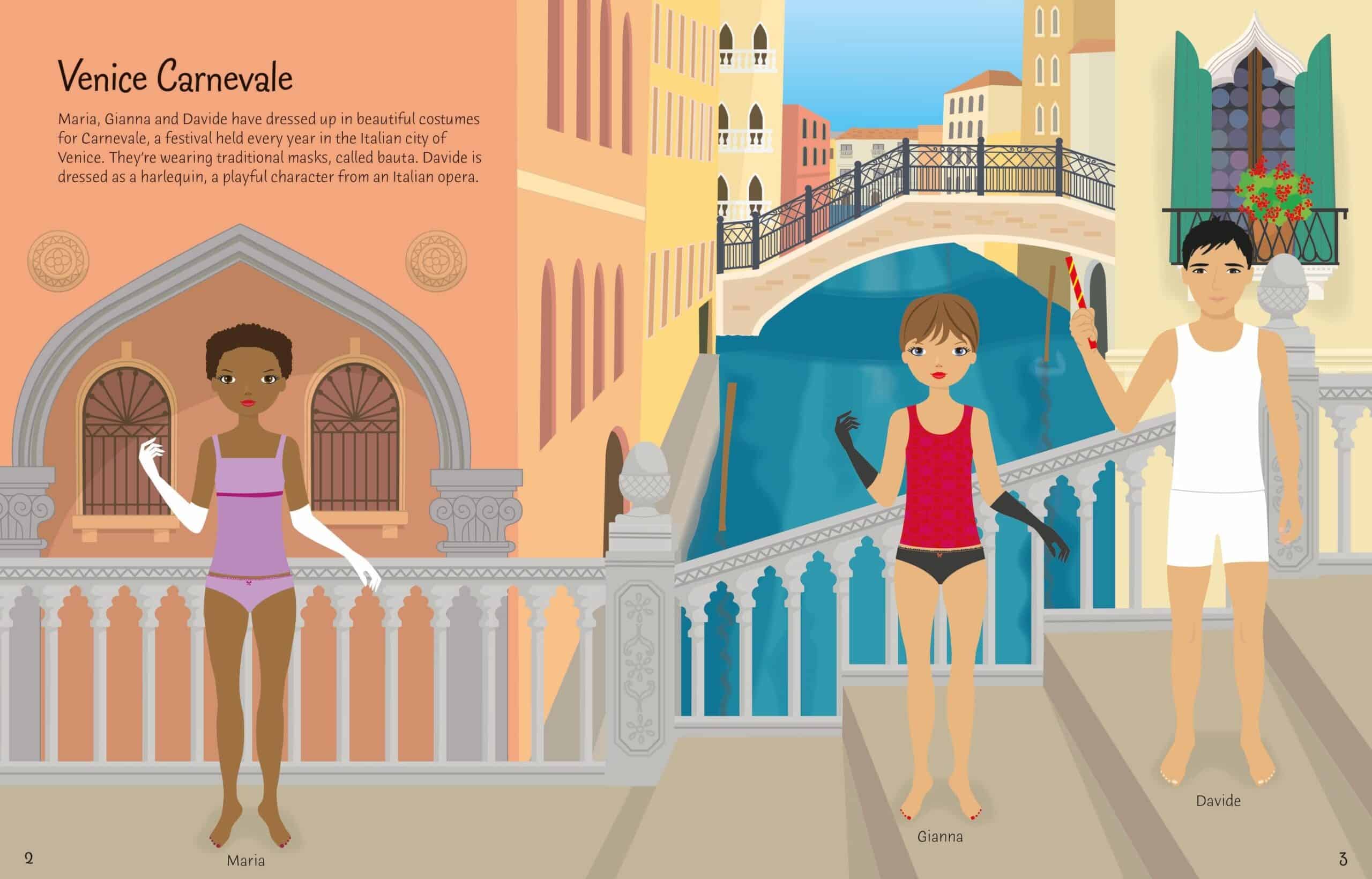 Carte pentru copii - Sticker Dolly Dressing Costumes Around the World
