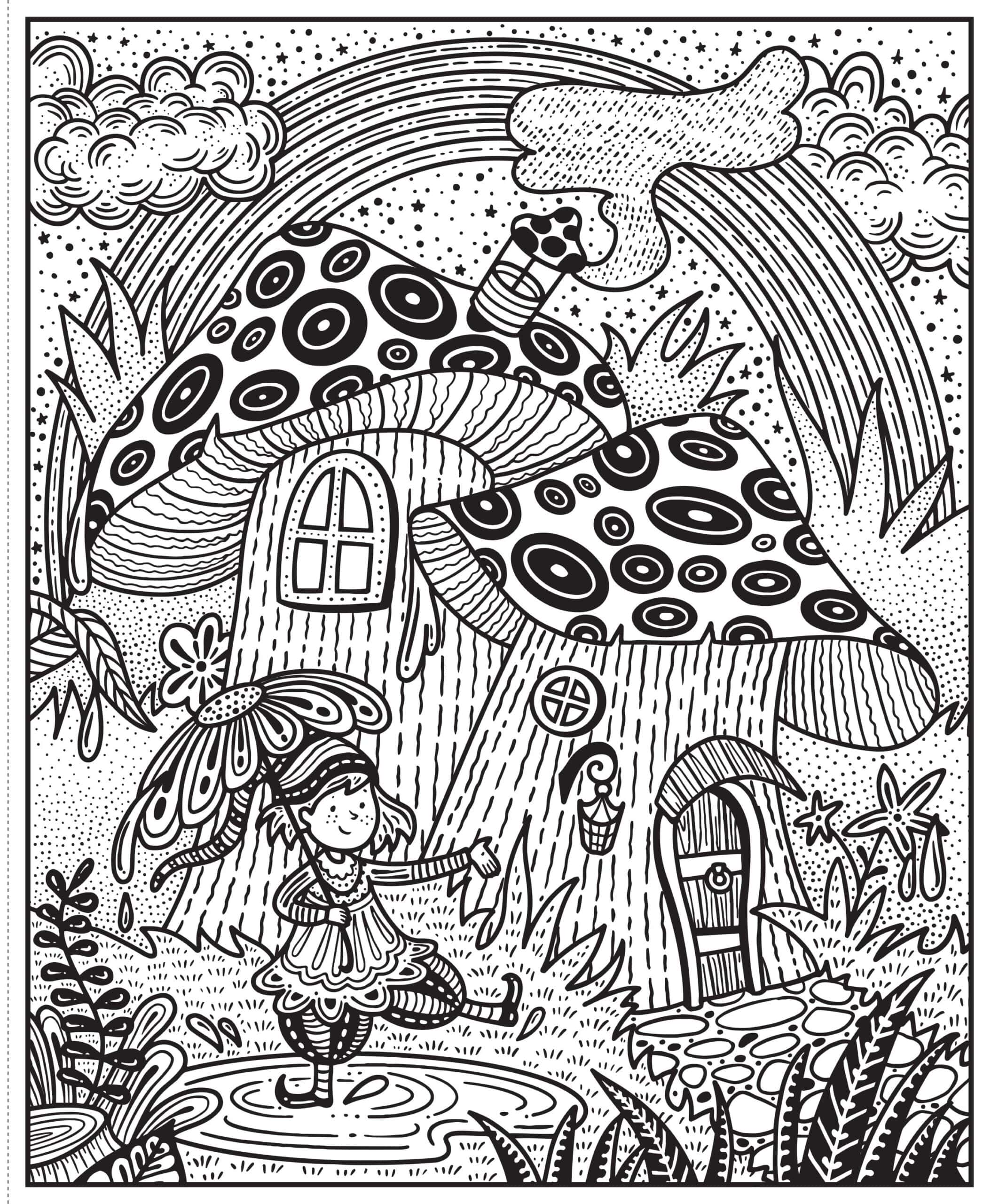 Carte de pictat cu apa - Curcubeu - Rainbows Magic Painting Book