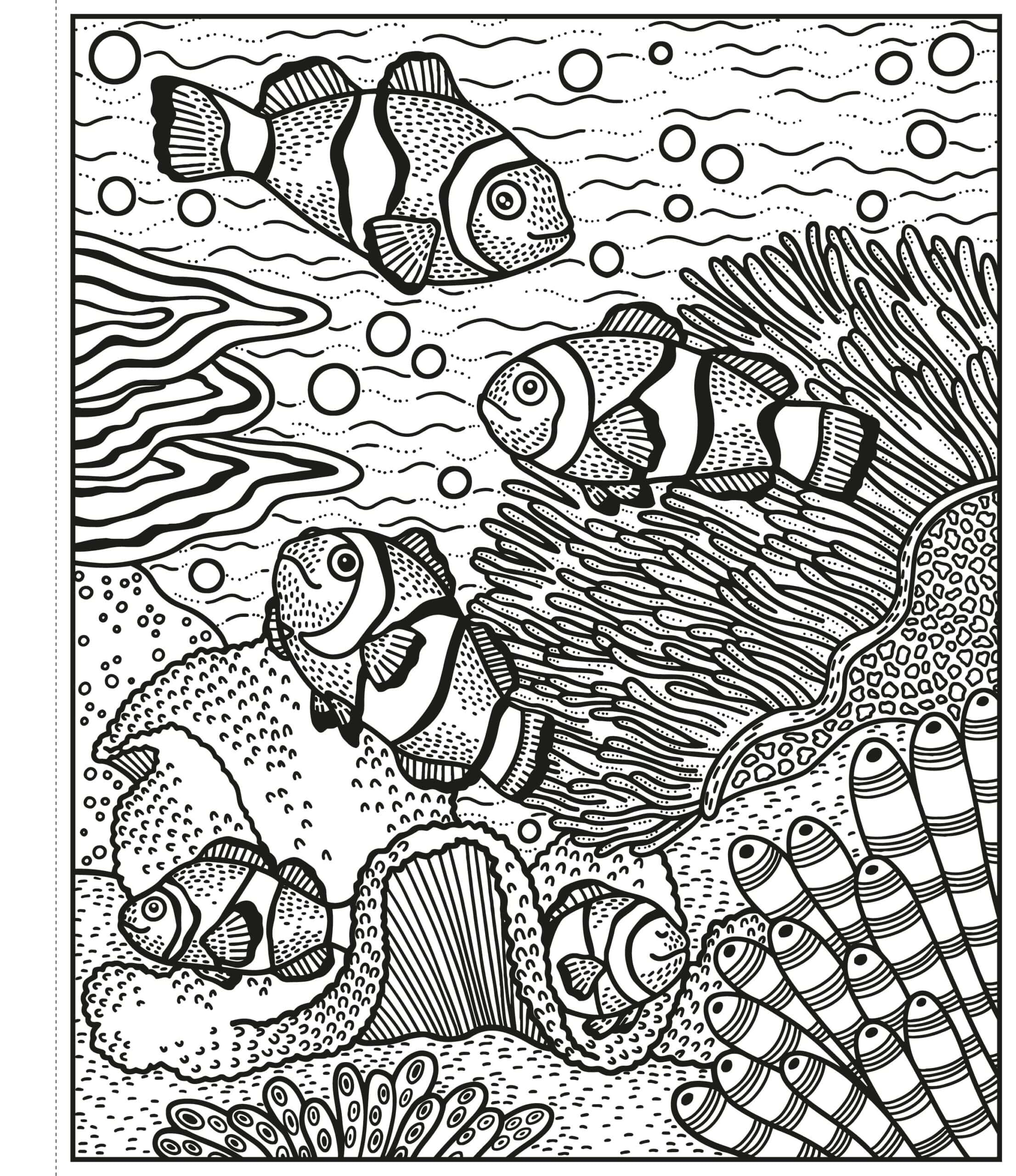 Carte de pictat cu apa - Coral Reef Magic Painting Book