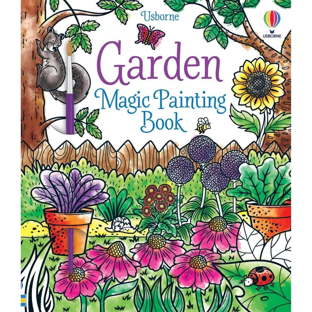 Carte de pictat cu apa - Garden Magic Painting Book