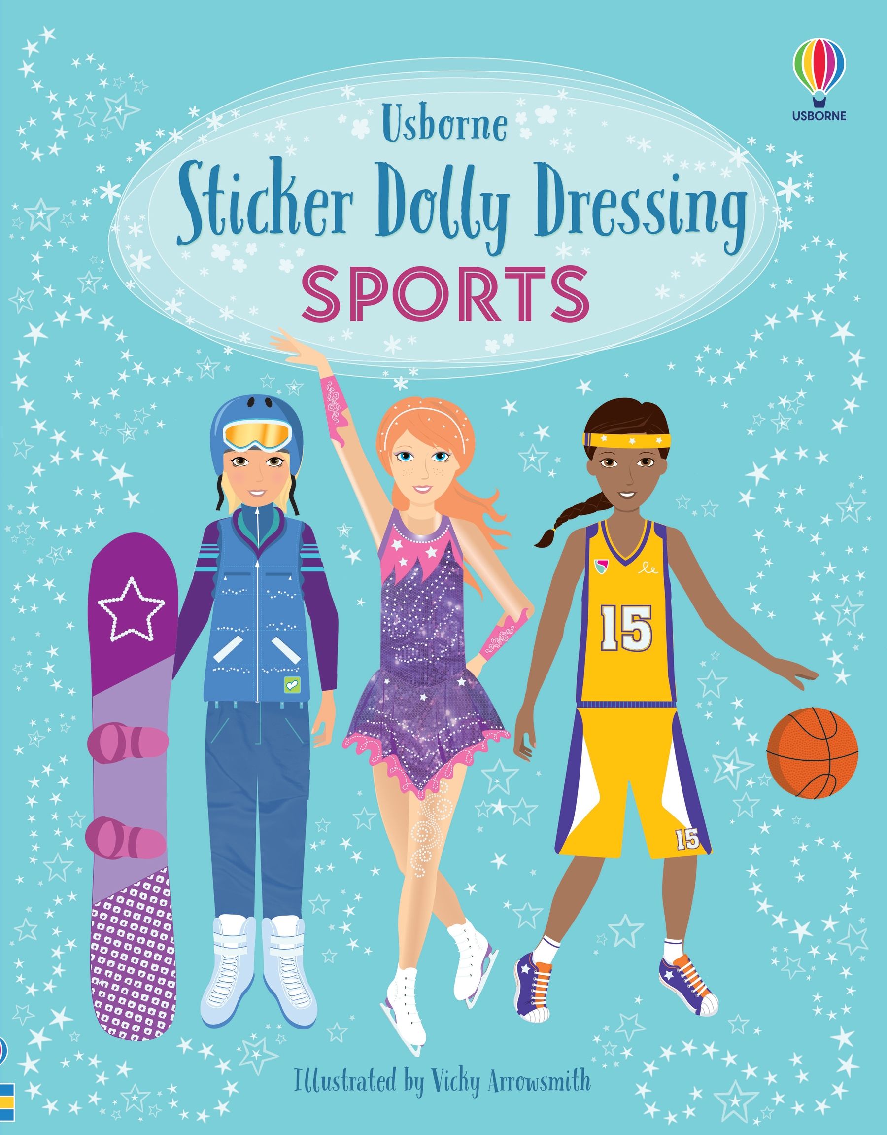 Carte pentru copii, Usborne, Sticker Dolly Dressing Sports, 5+ ani