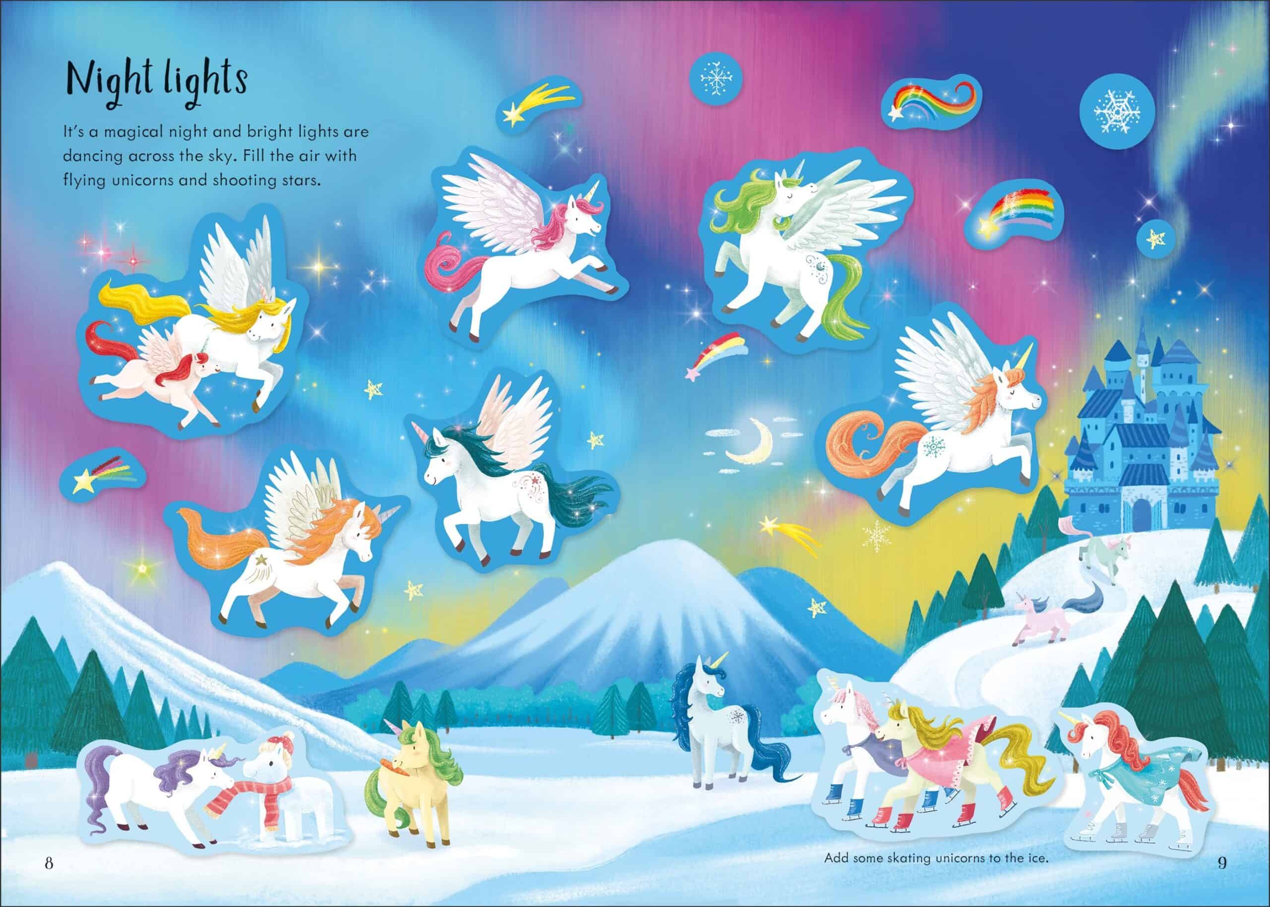 Carte pentru copii cu unicorni - Sparkly Unicorns Sticker Book