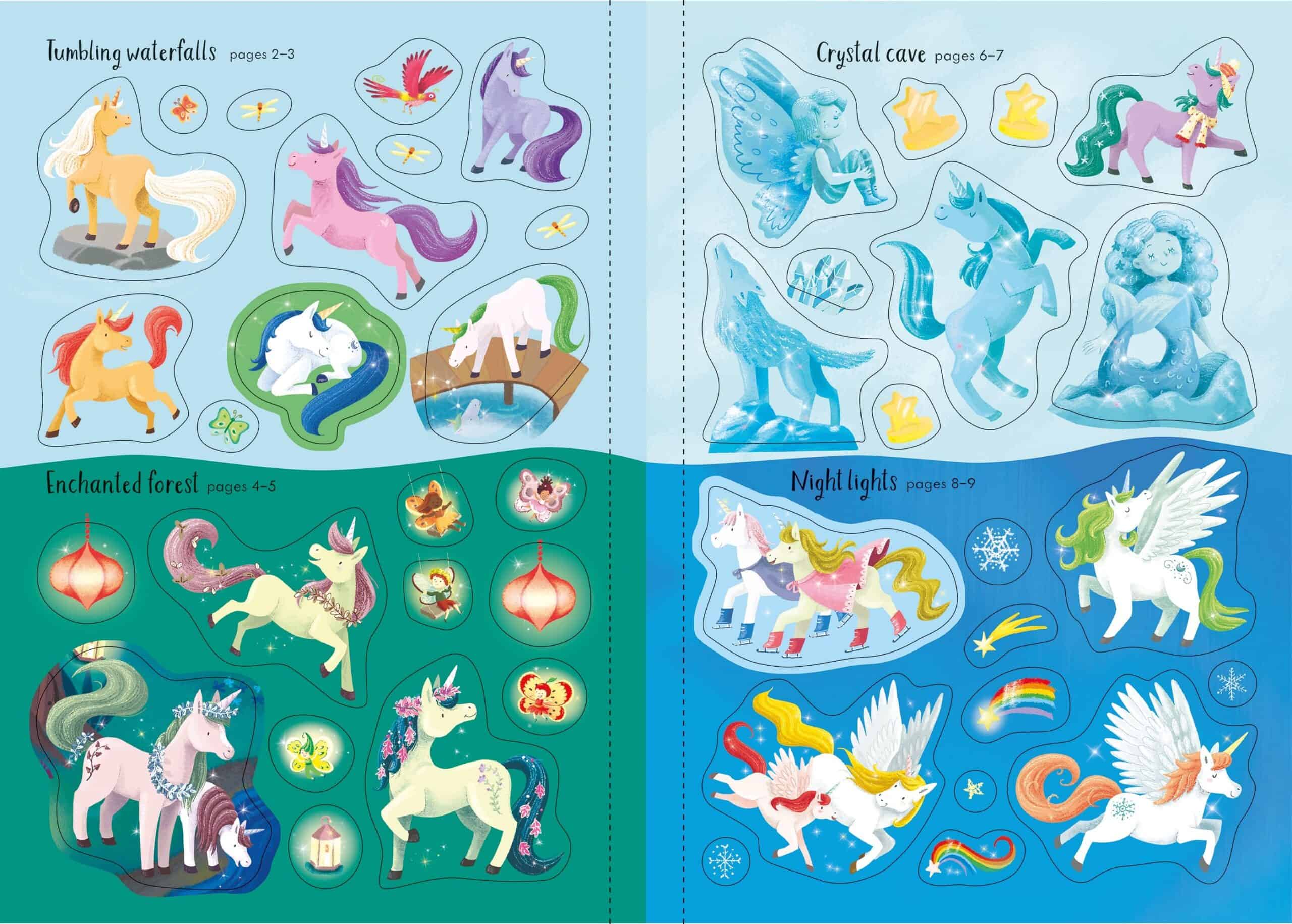 Carte pentru copii cu unicorni - Sparkly Unicorns Sticker Book
