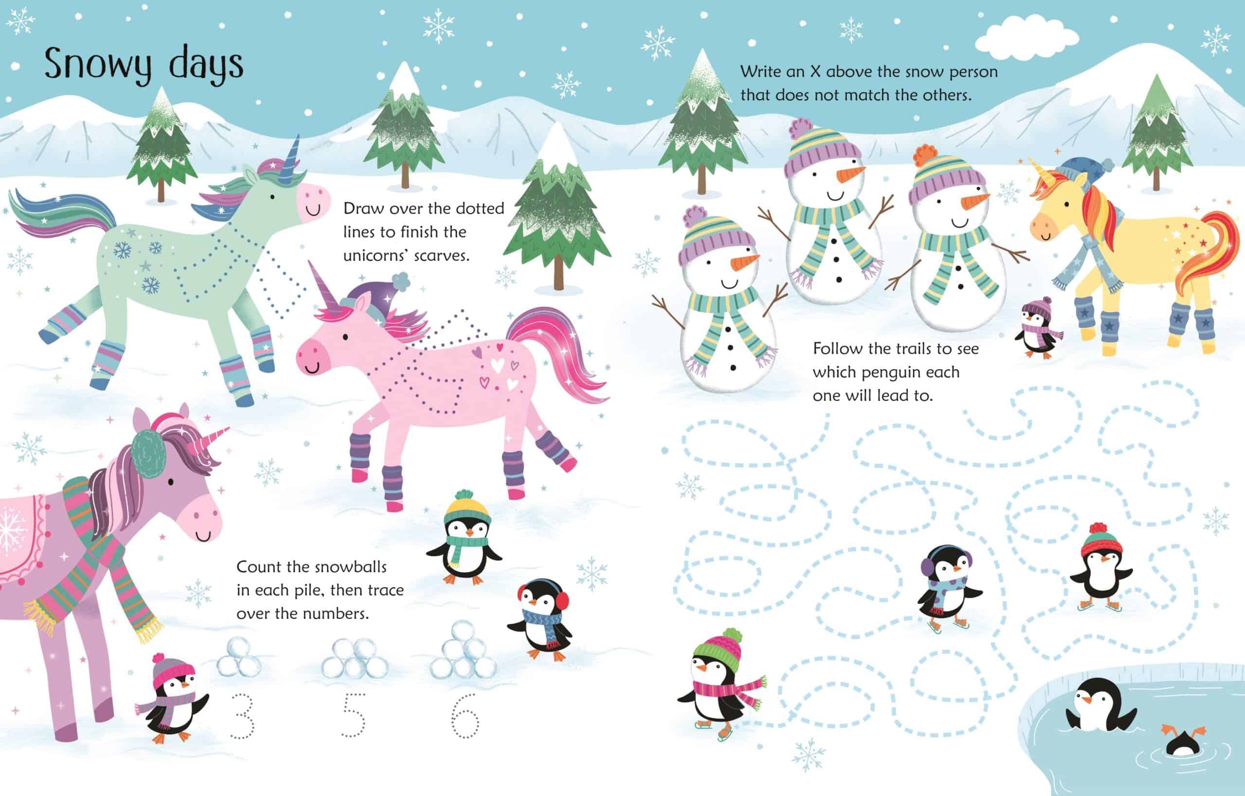 Scrie si sterge - Wipe-Clean Unicorn Activities