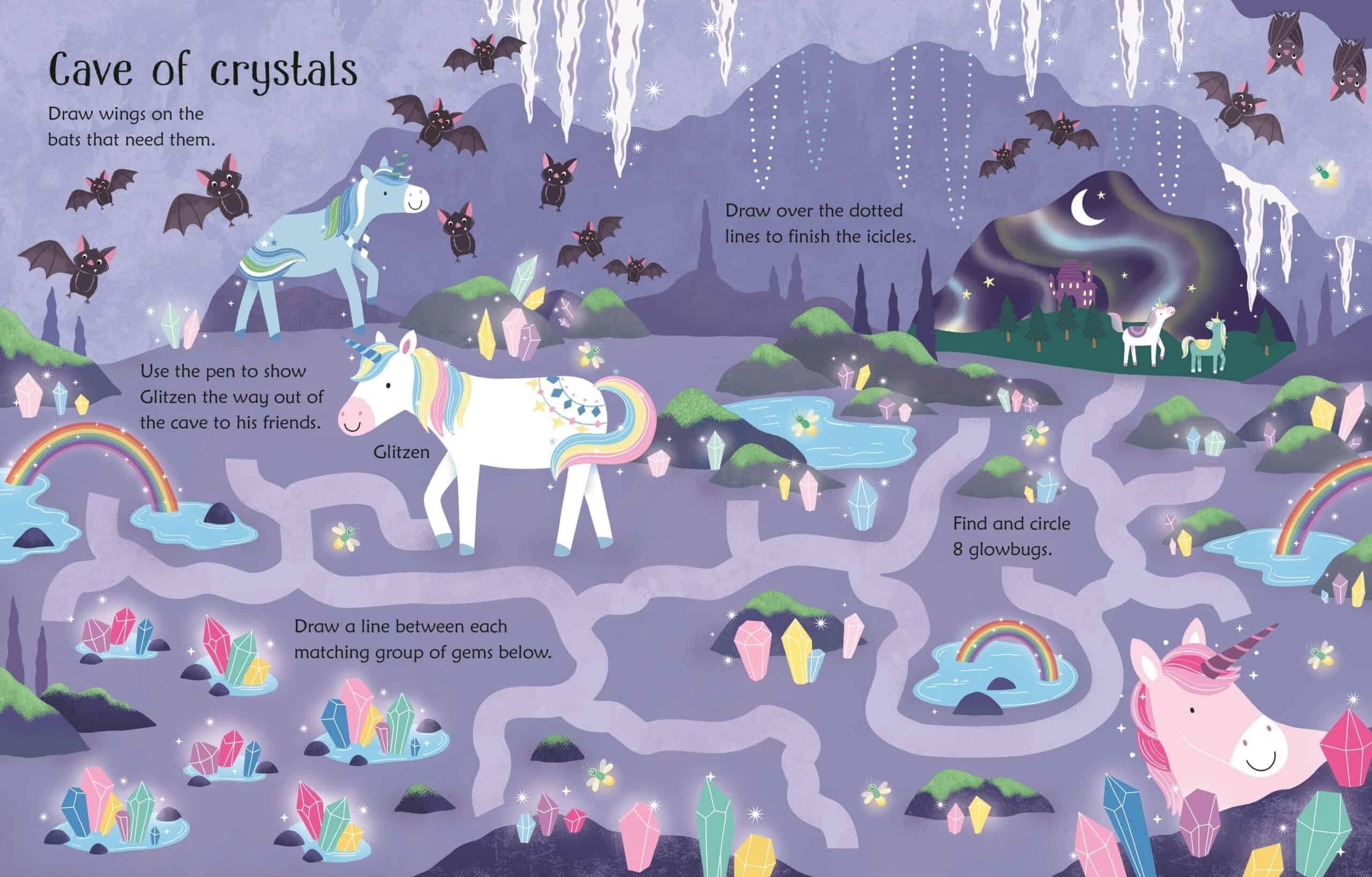 Scrie si sterge - Wipe-Clean Unicorn Activities