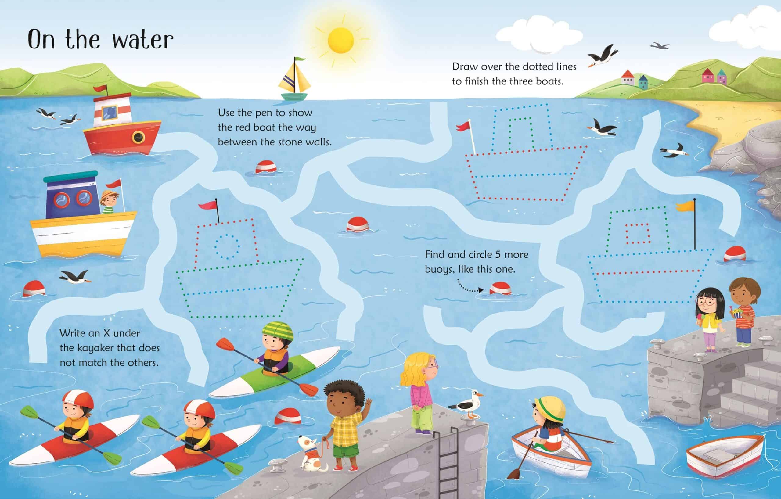 Scrie si sterge - Wipe-Clean Seashore Activities