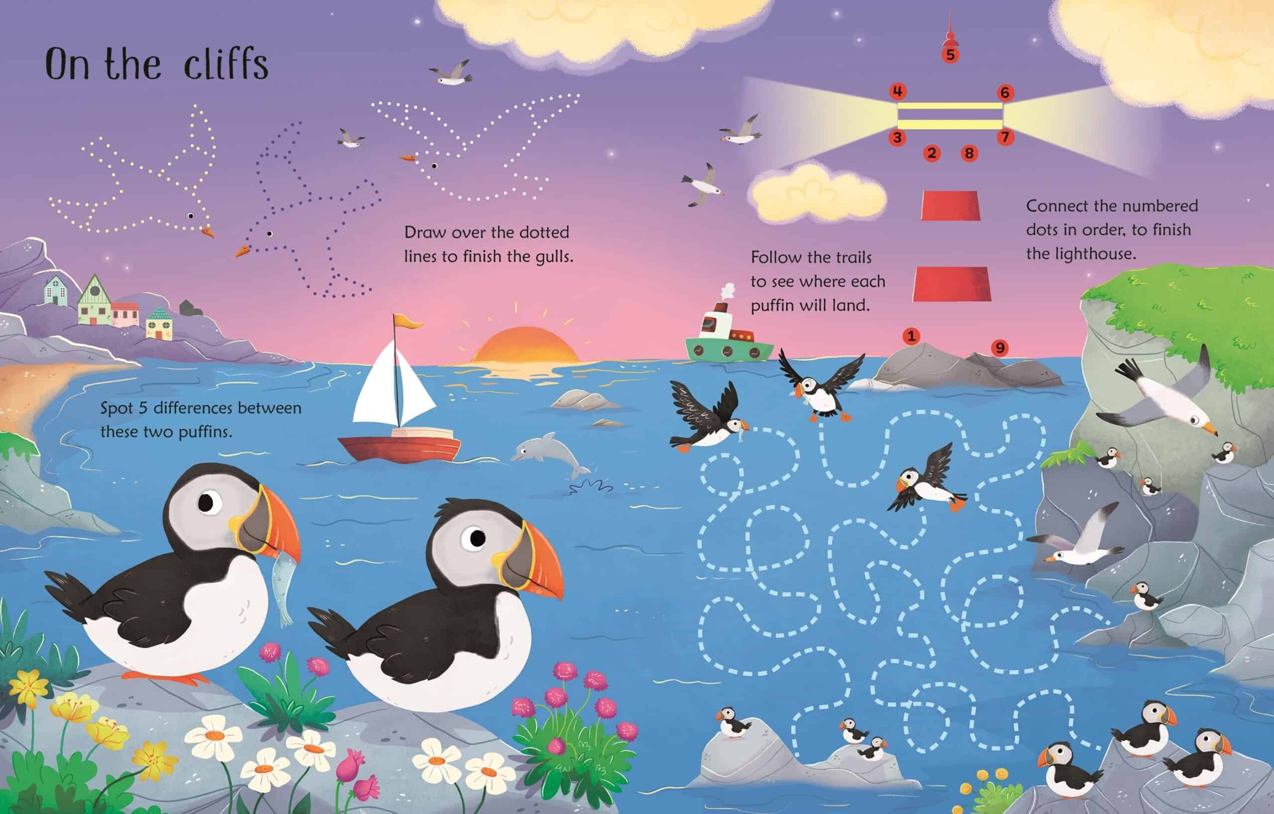 Scrie si sterge - Wipe-Clean Seashore Activities