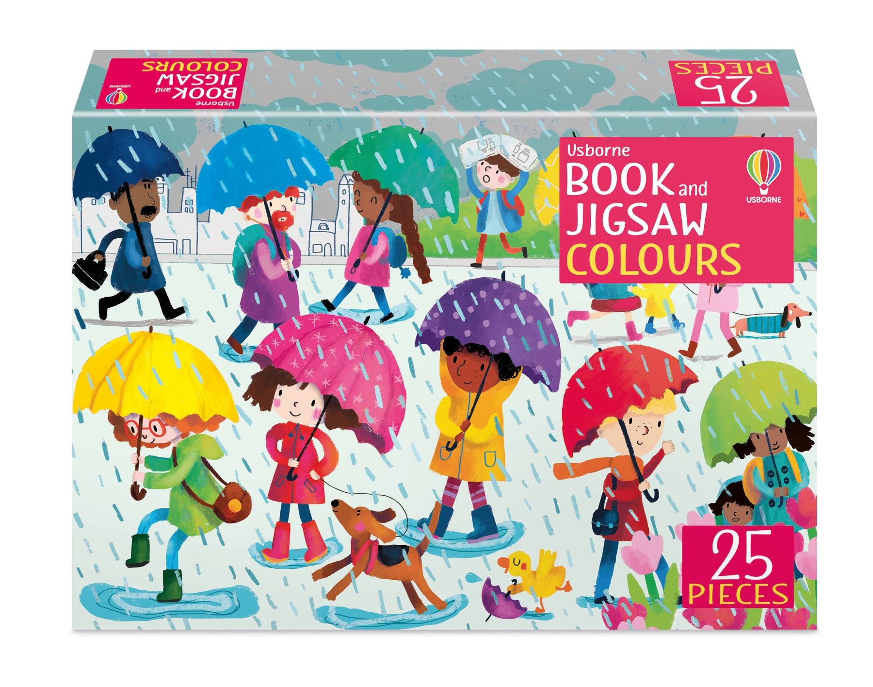 Carte pentru copii, Usborne, Book and Jigsaw Colours, 3+ ani