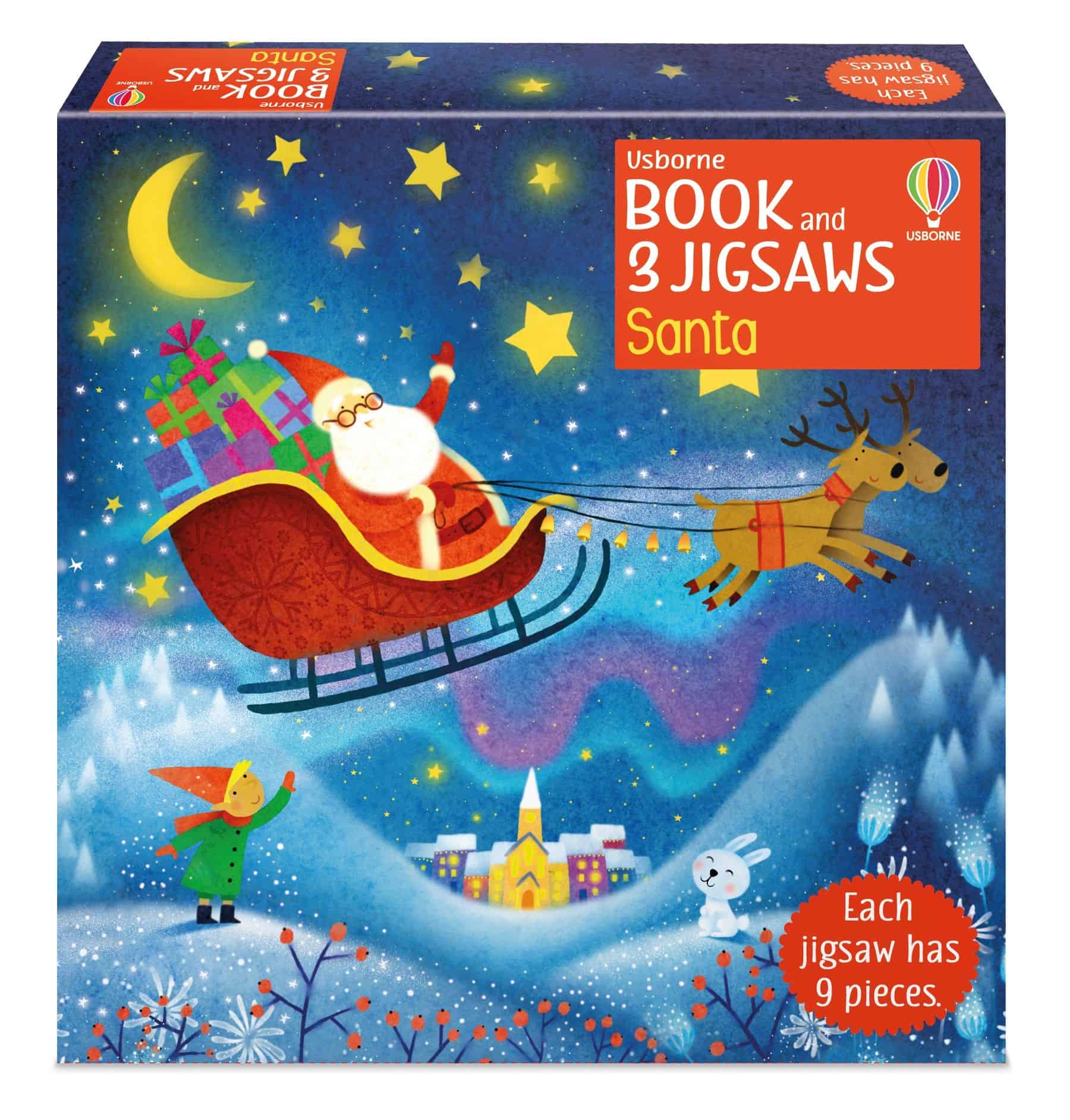 Carte pentru copii - Book & Jigsaw: Santa