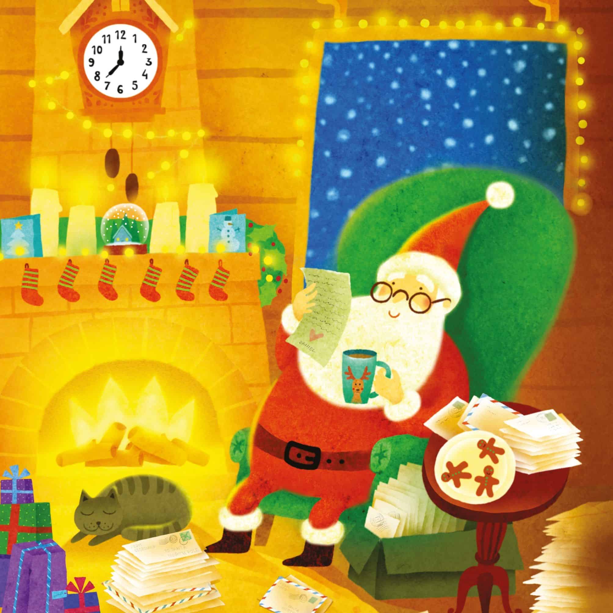 Carte pentru copii - Book & Jigsaw: Santa
