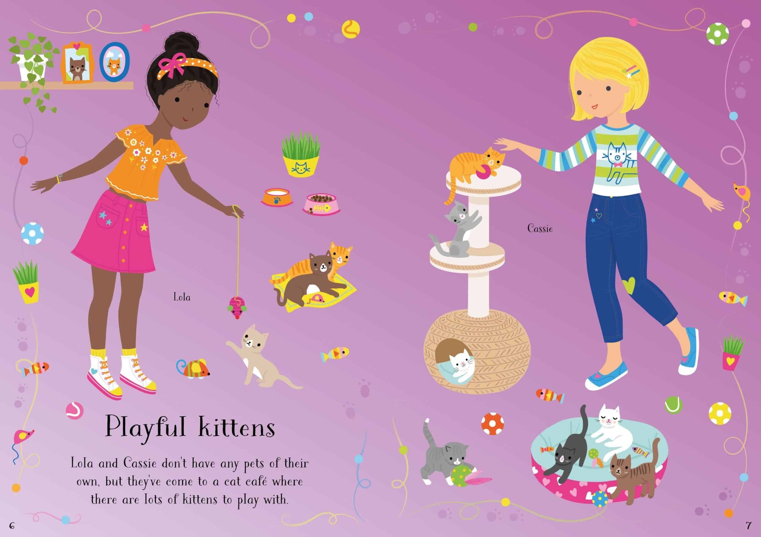 Carte cu animale - Little Sticker Dolly Dressing Pets