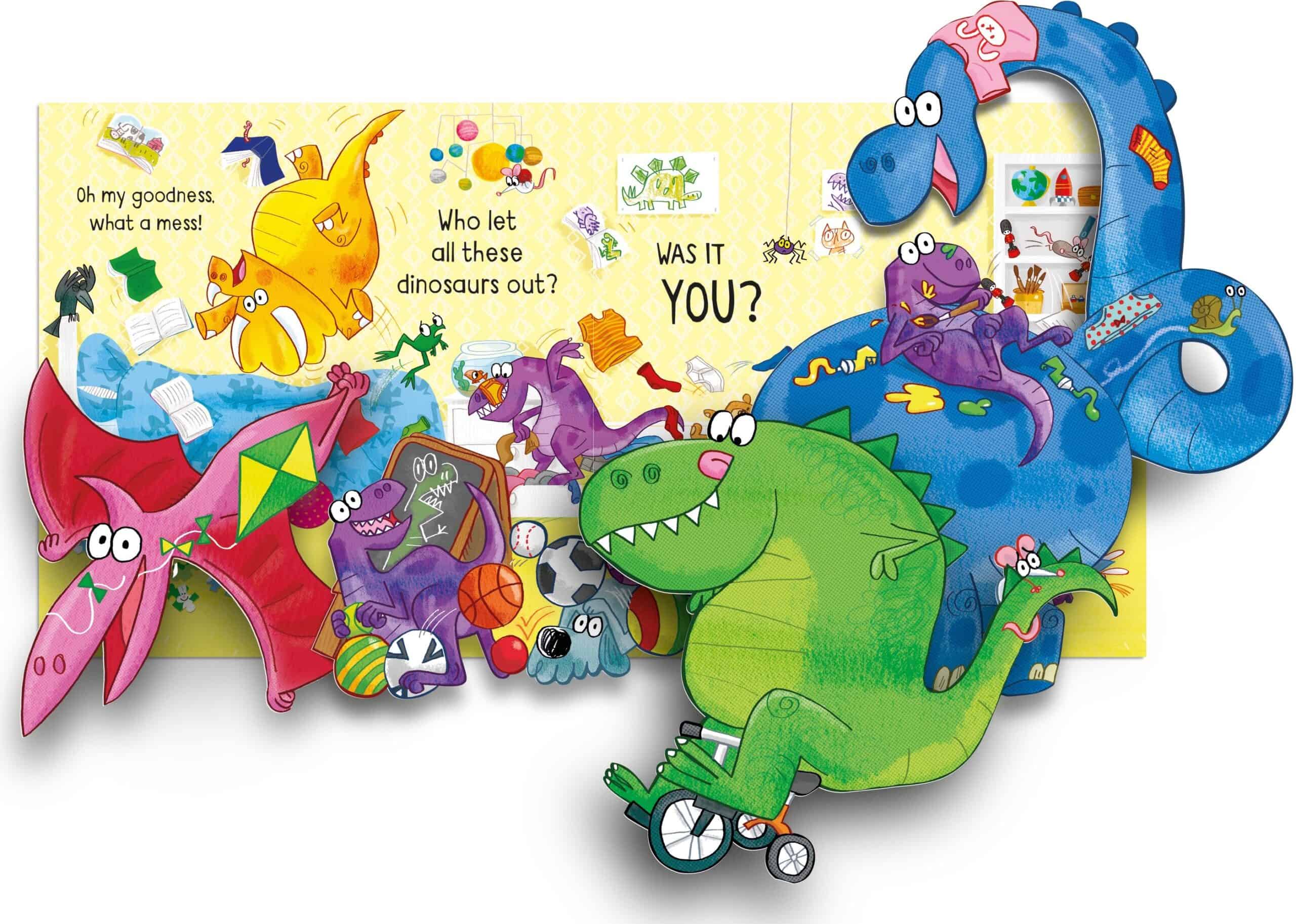 Carte pentru copii - Peculiar Pop-ups Who Let The Dinosaurs Out?