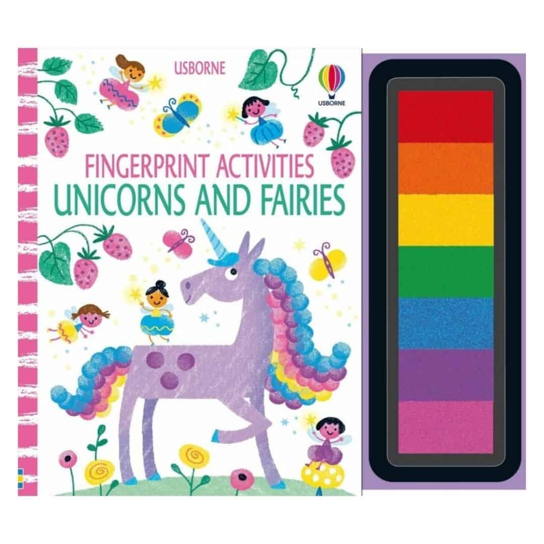 Fingerprint Activities Unicorns and Fairies – Carte de pictat cu degetelele