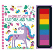 Resigilat - Fingerprint Activities Unicorns and Fairies – Carte de pictat cu degetelele
