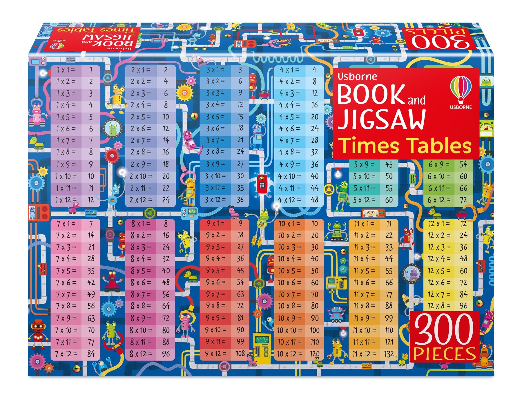 Carte pentru copii, Usborne, Usborne Book and Jigsaw Times Tables, 6+ ani