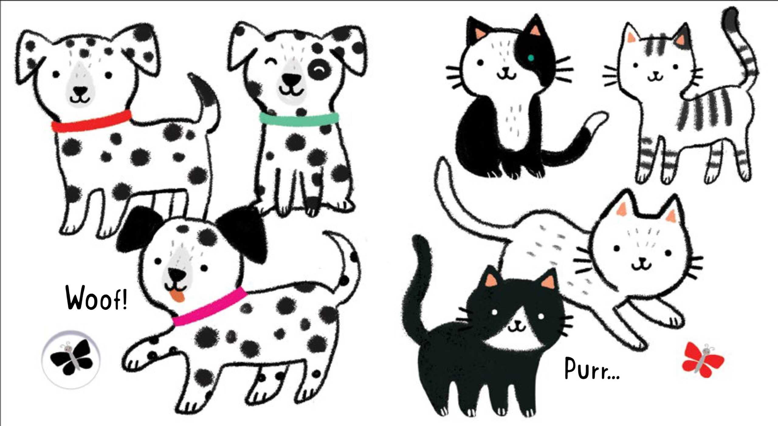 Carte pentru copii - Baby’s Black and White Books: Animals