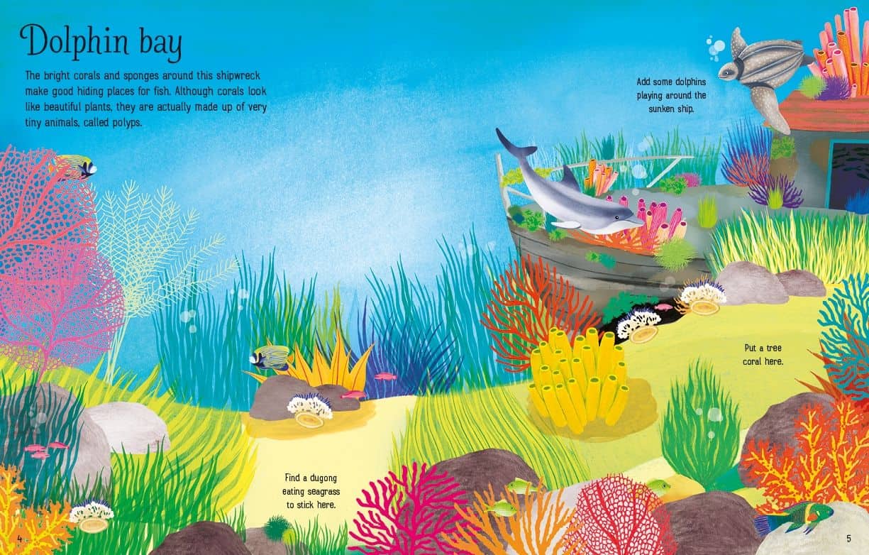 Carte pentru copii - First Sticker Book Coral reef