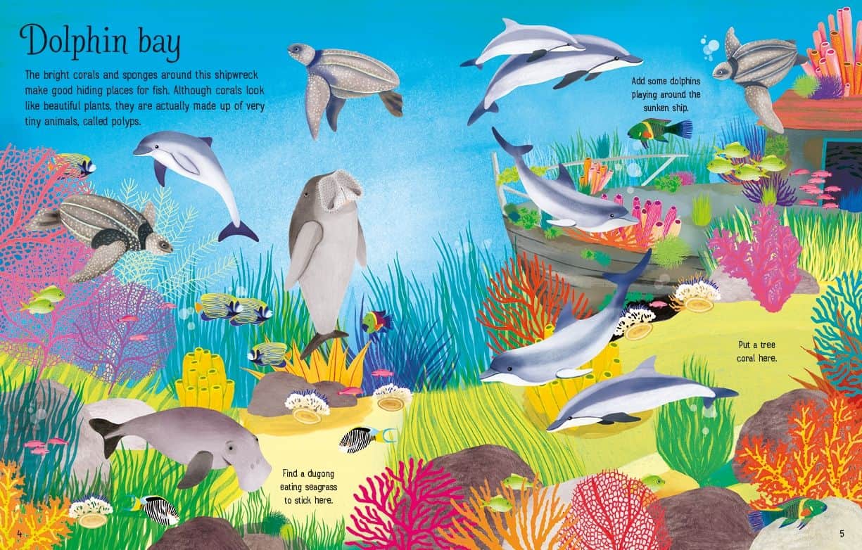 Carte pentru copii - First Sticker Book Coral reef