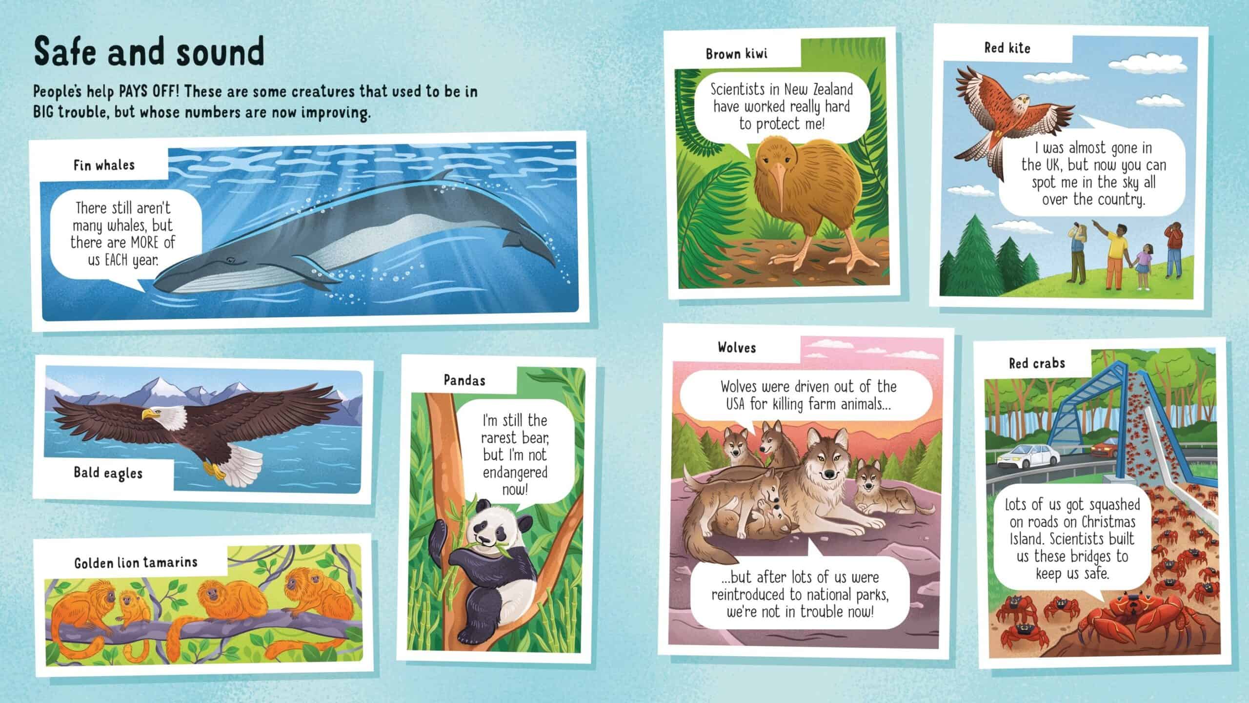 Carte pentru copii - Look inside Animals in Danger