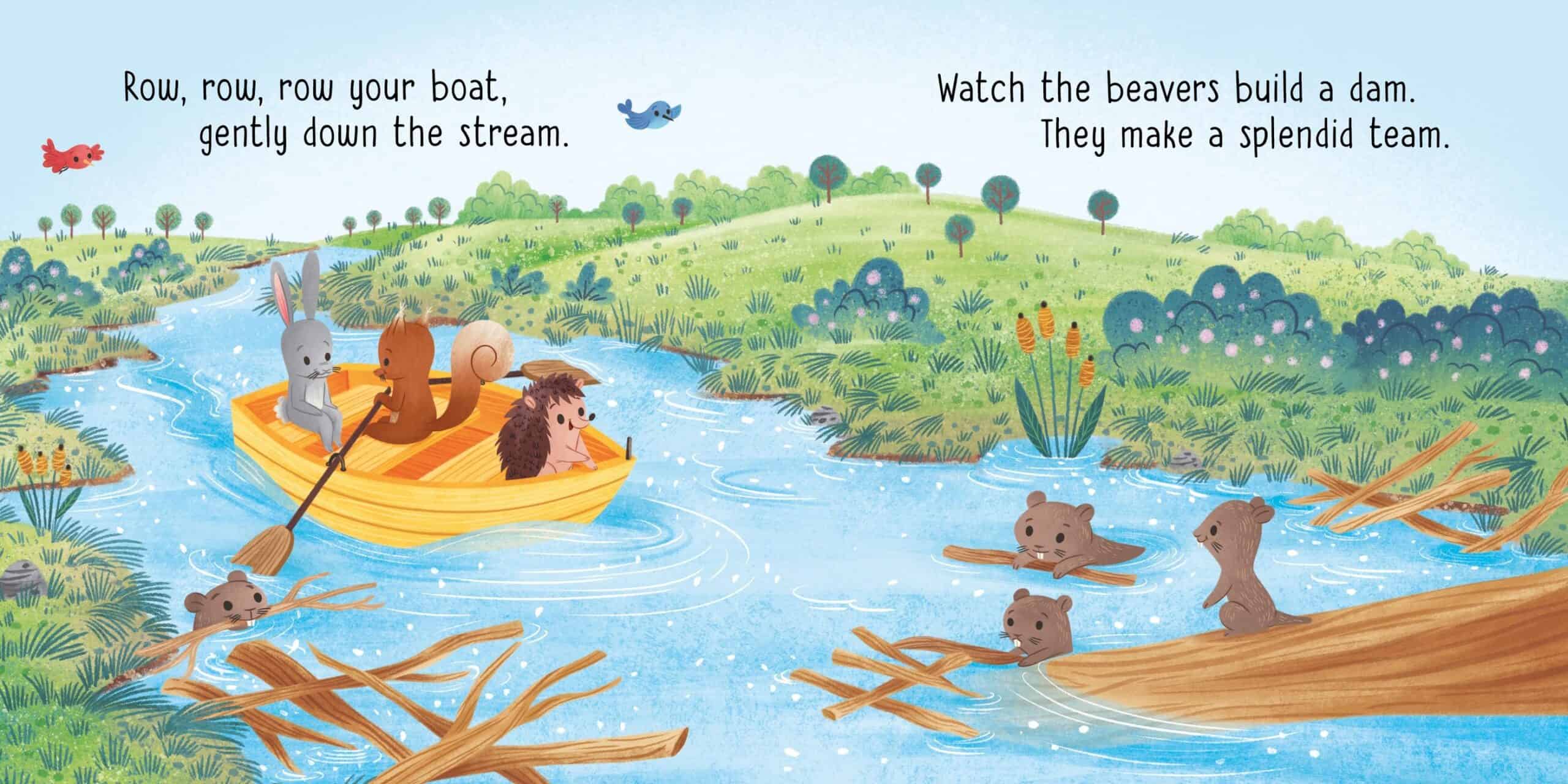 Carte pentru copii - Little Board Books: Row, row, row your boat gently down the stream
