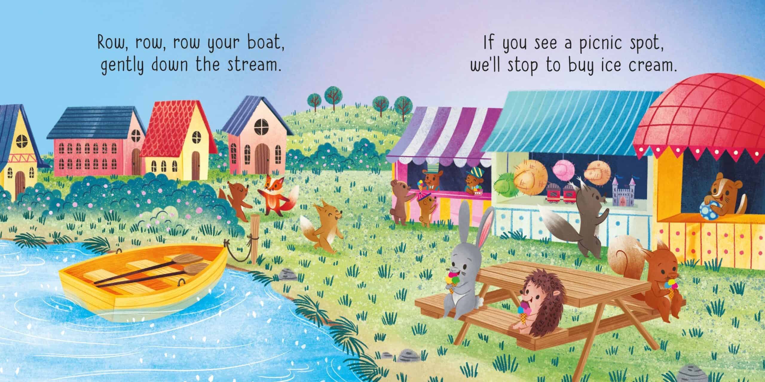 Carte pentru copii - Little Board Books: Row, row, row your boat gently down the stream